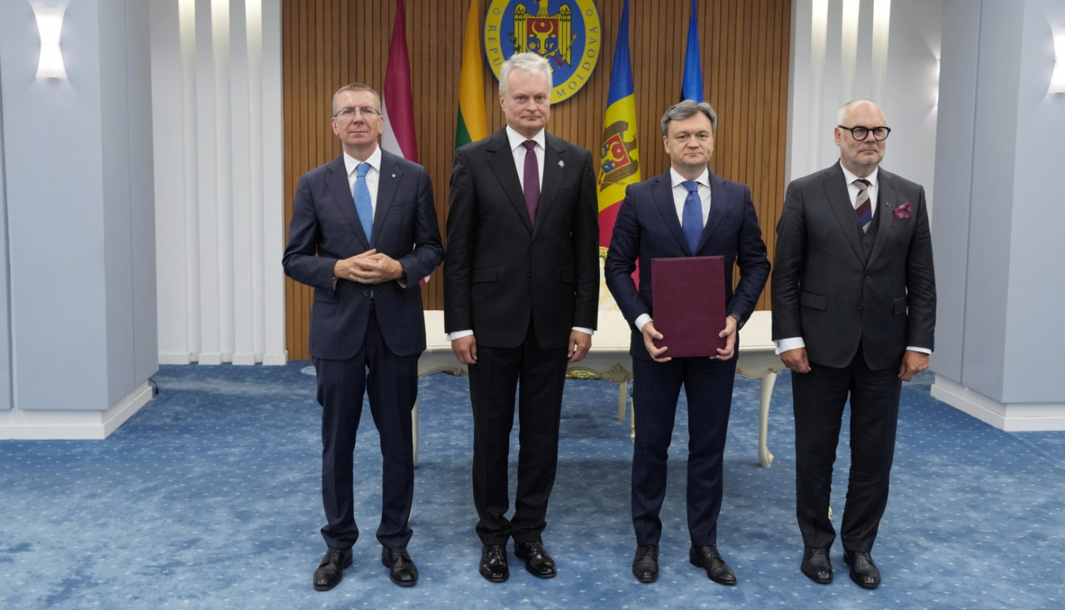 27.08.2024. Baltijas valstu prezidenti paraksta kopīgu deklarāciju, atbalstot Moldovas iestāšanos Eiropas Savienībā