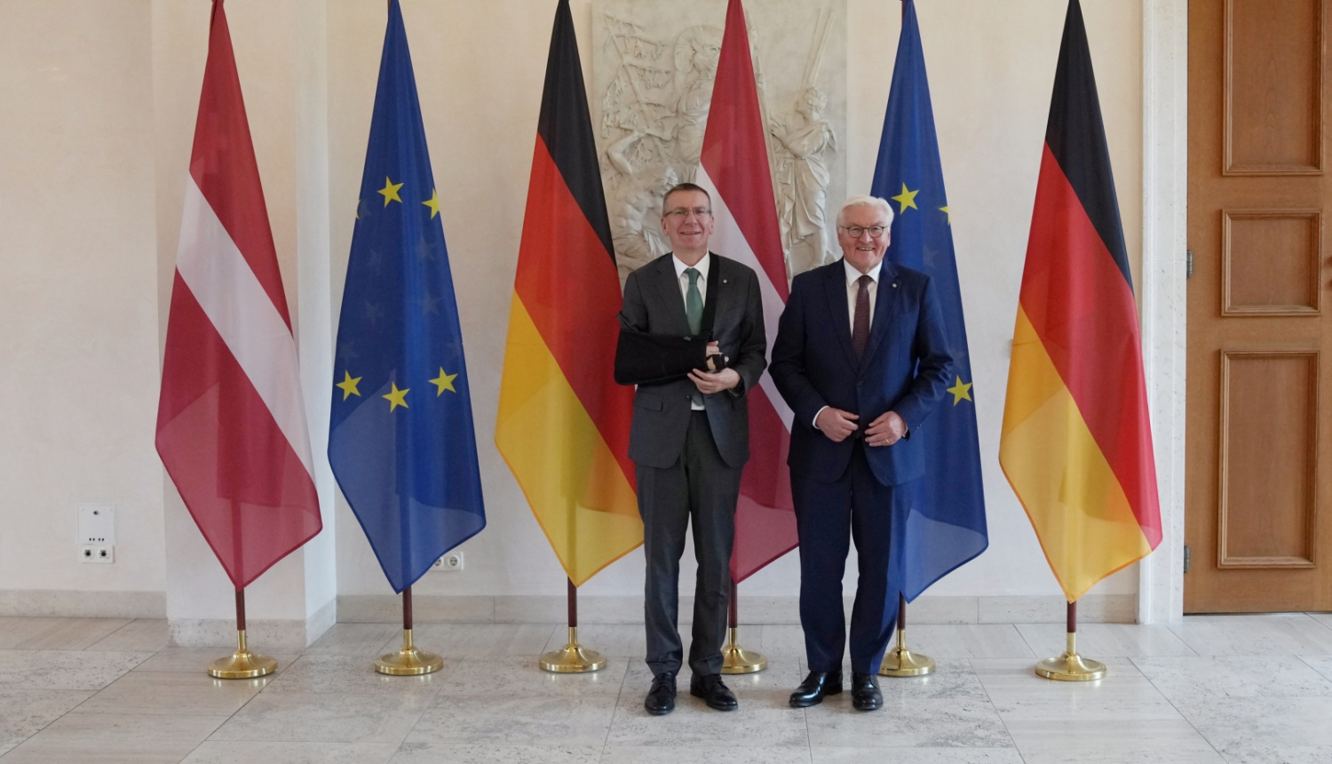 14.10.2024. Tikšanās ar Vācijas Federālo prezidentu Dr. Franku Valteru Šteinmeieru