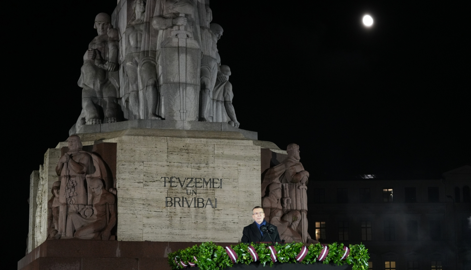 18.11.2024. Valsts prezidenta Edgara Rinkēviča uzruna pie Brīvības pieminekļa