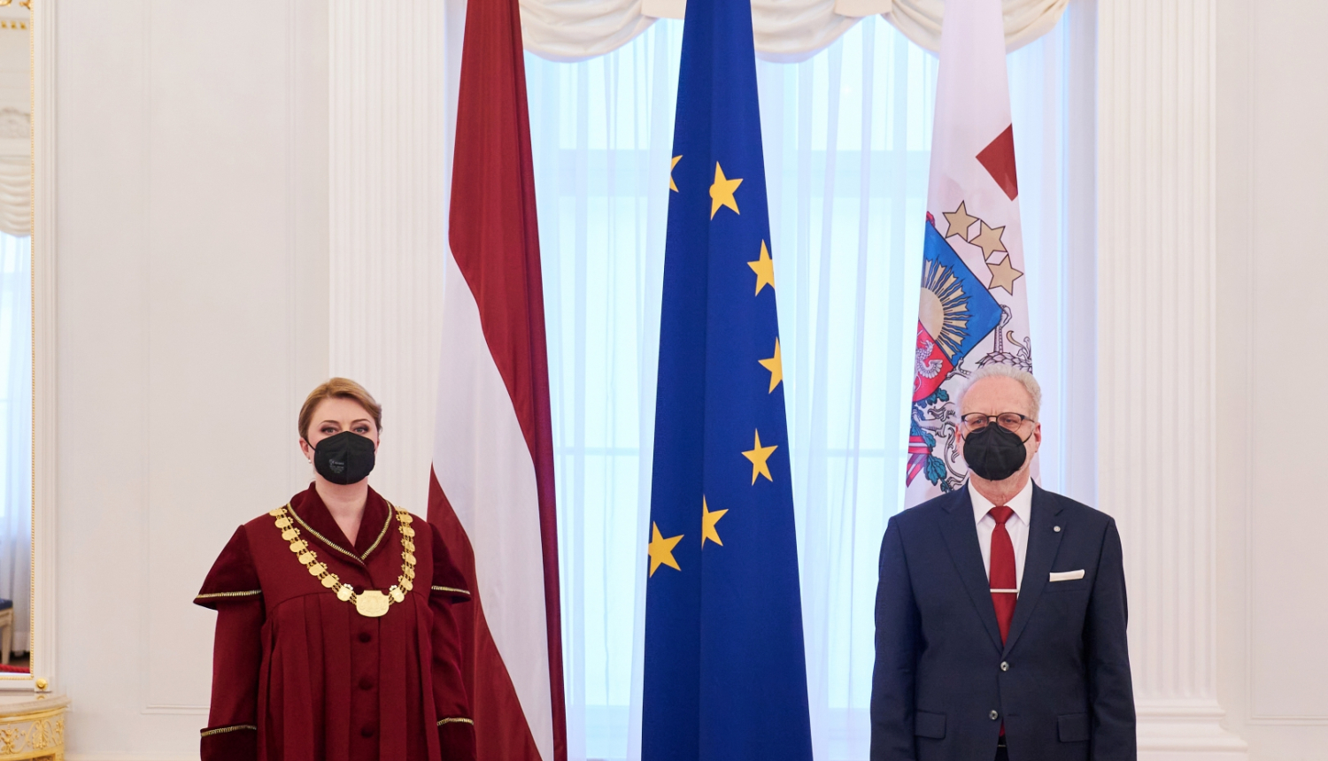 Irēna Kucina un Egils Levits