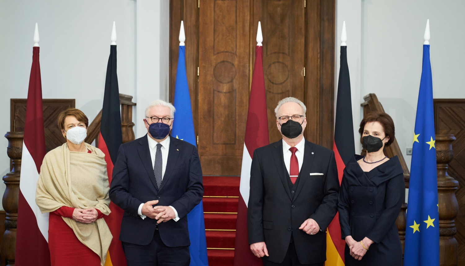 Elke Bīdenbendere, Franks Valters Šteinmeiers, Egils Levits, Andra Levite