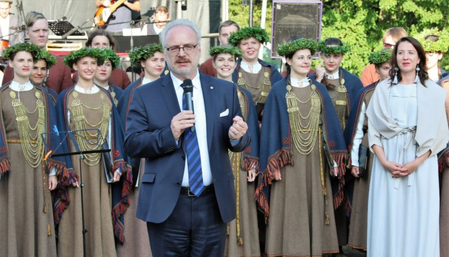 Valsts prezidenta Egila Levita uzruna Lībiešu svētkos Mazirbē 2019. gada 3. augustā