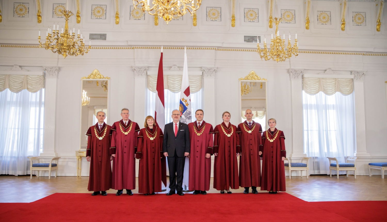 11.10.2022. Valsts prezidents Egils Levits tiekas ar Satversmes tiesas tiesnešiem. Foto autors: Dāvis Doršs, Valsts prezidenta kanceleja.