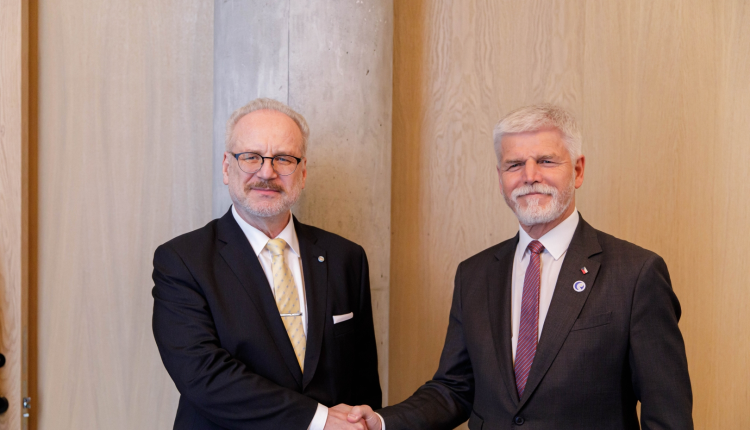 16.05.2023. Valsts prezidents Egils Levits tiekas ar Čehijas prezidentu Petru Pavelu