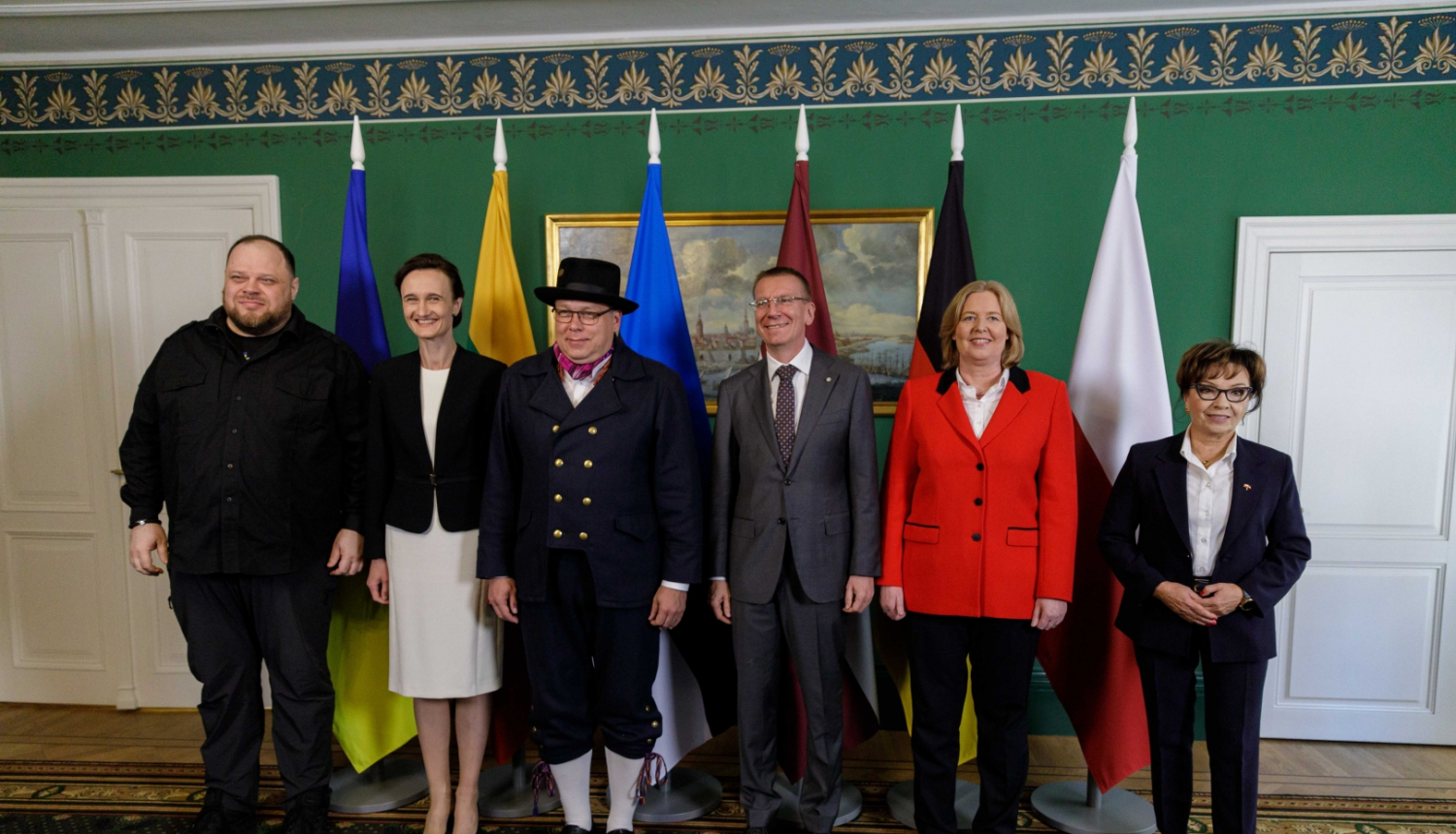 Ruslan Stefanchuk, Viktorija Čmilytė-Nielsen, Lauri Hussar, Edgars Rinkēvičs, Bärbel Bas, Elżbieta Barbara Witek