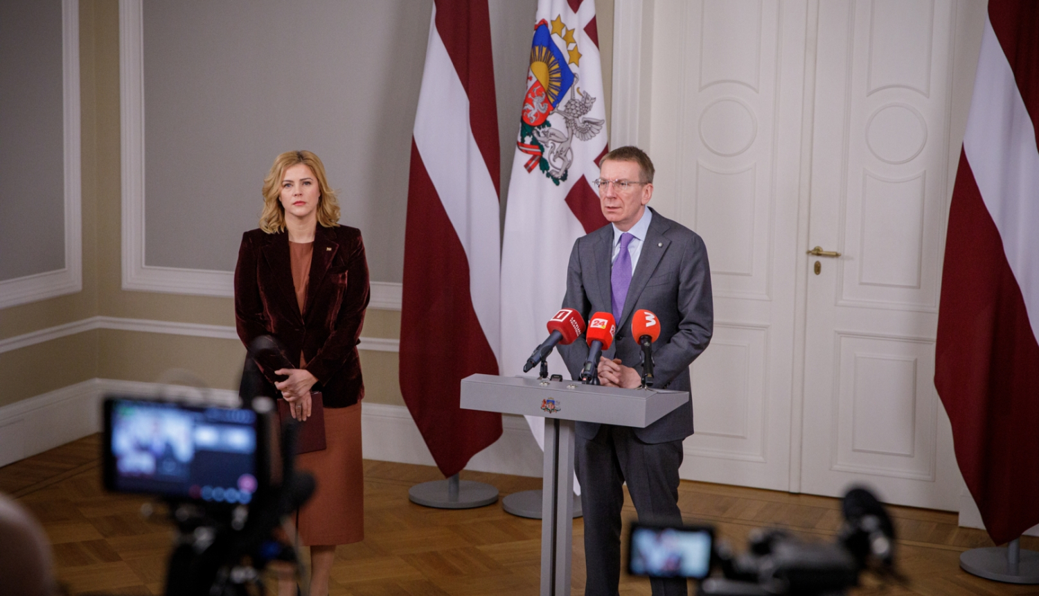 20.12.2023. Valsts prezidenta Edgara Rinkēviča tikšanās ar Ministru prezidenti Eviku Siliņu