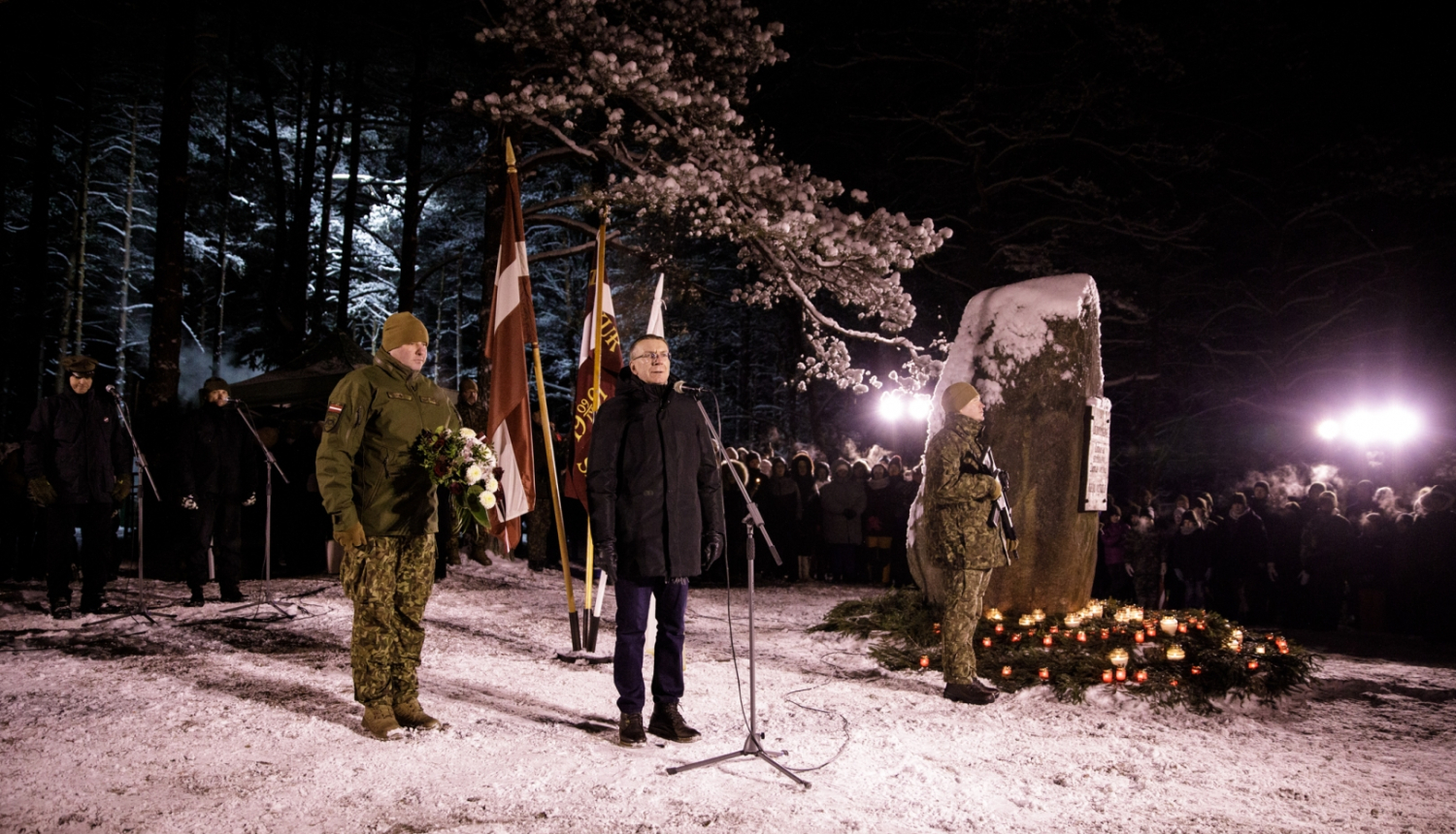 06.01.2024. Ziemassvētku kauju 107. gadadienas atceres brīdis Ložmetējkalnā