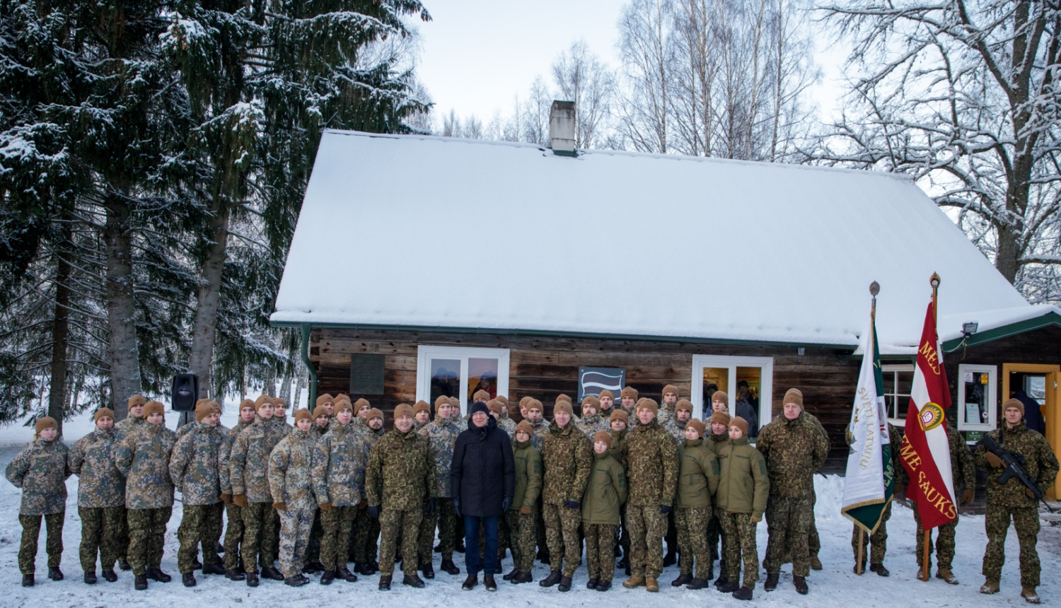 06.01.2024. Zemessardzes 52. kaujas atbalsta bataljona zemessargu zvēresta un jaunsargu svinīgā solījuma ceremonija Ziemassvētku kauju muzejā