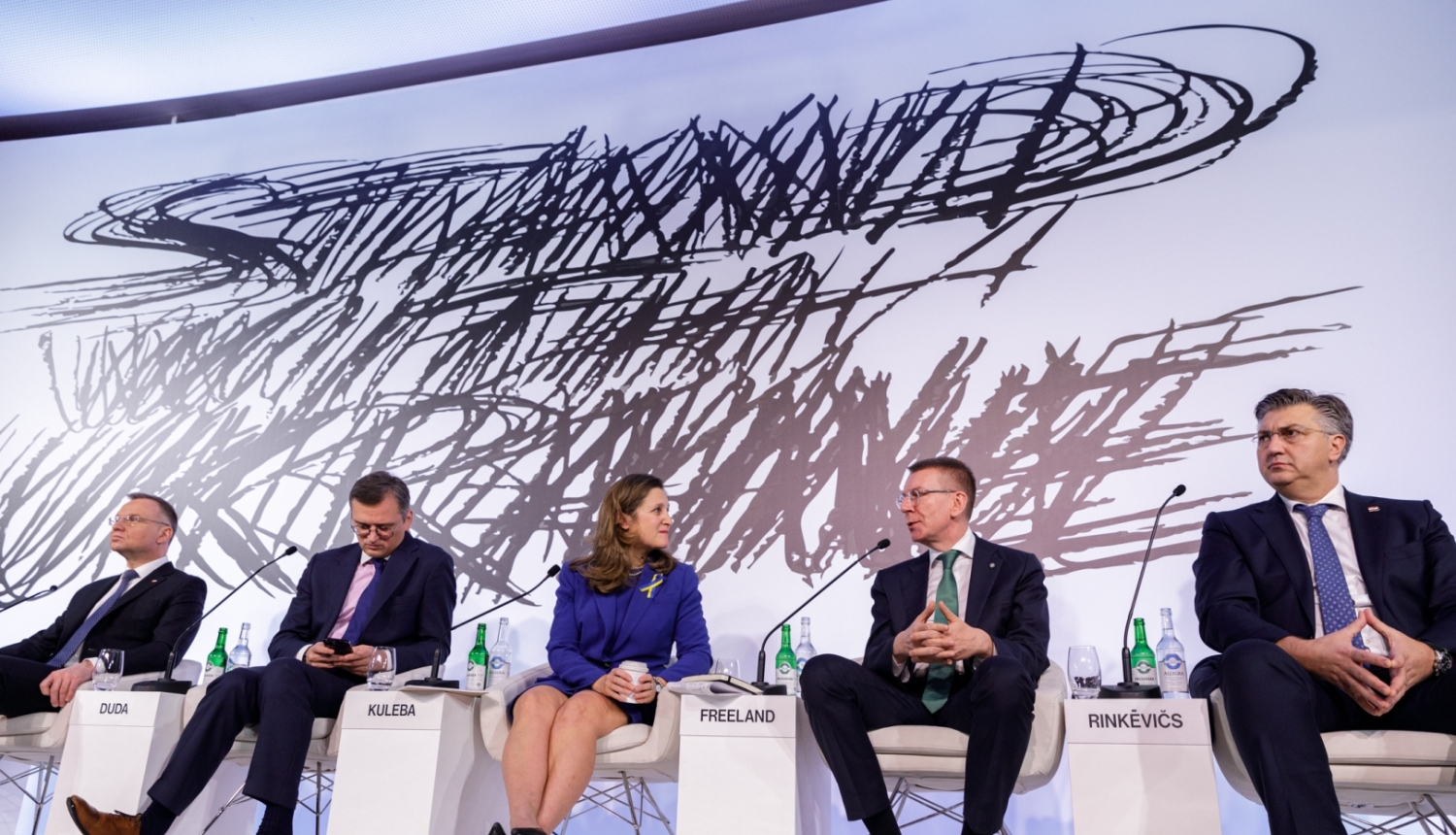 18.01.2024. Valsts prezdienta Edgara Rinkēviča dalība Ukrainai veltītai diskusijai Davosā