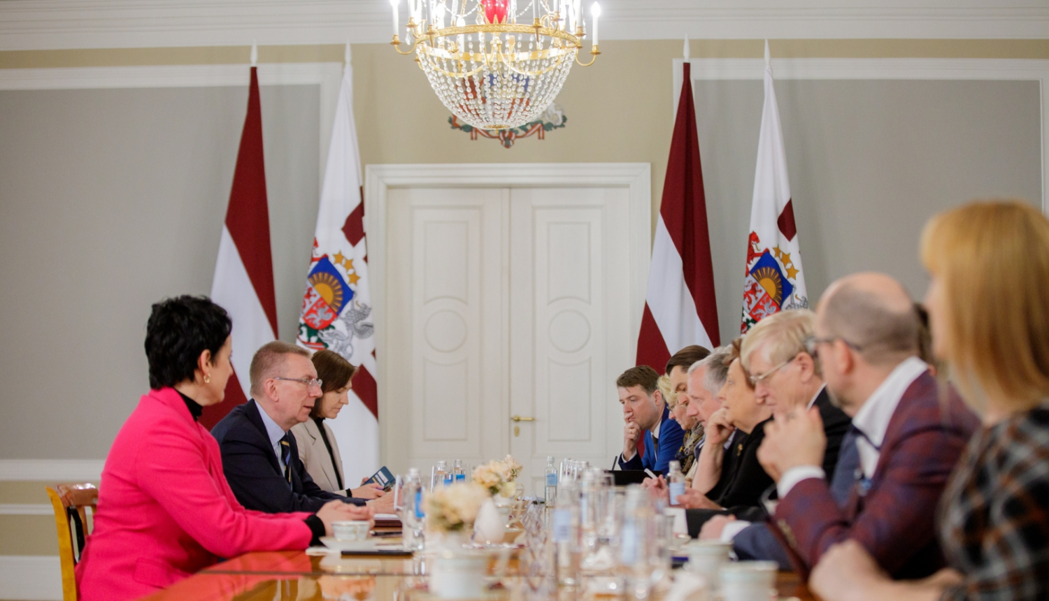 10.05.2024. Valsts prezidenta Edgara Rinkēviča tikšanās ar Valsts prezidenta izvirzītajiem pārstāvjiem valsts augstskolu padomēs