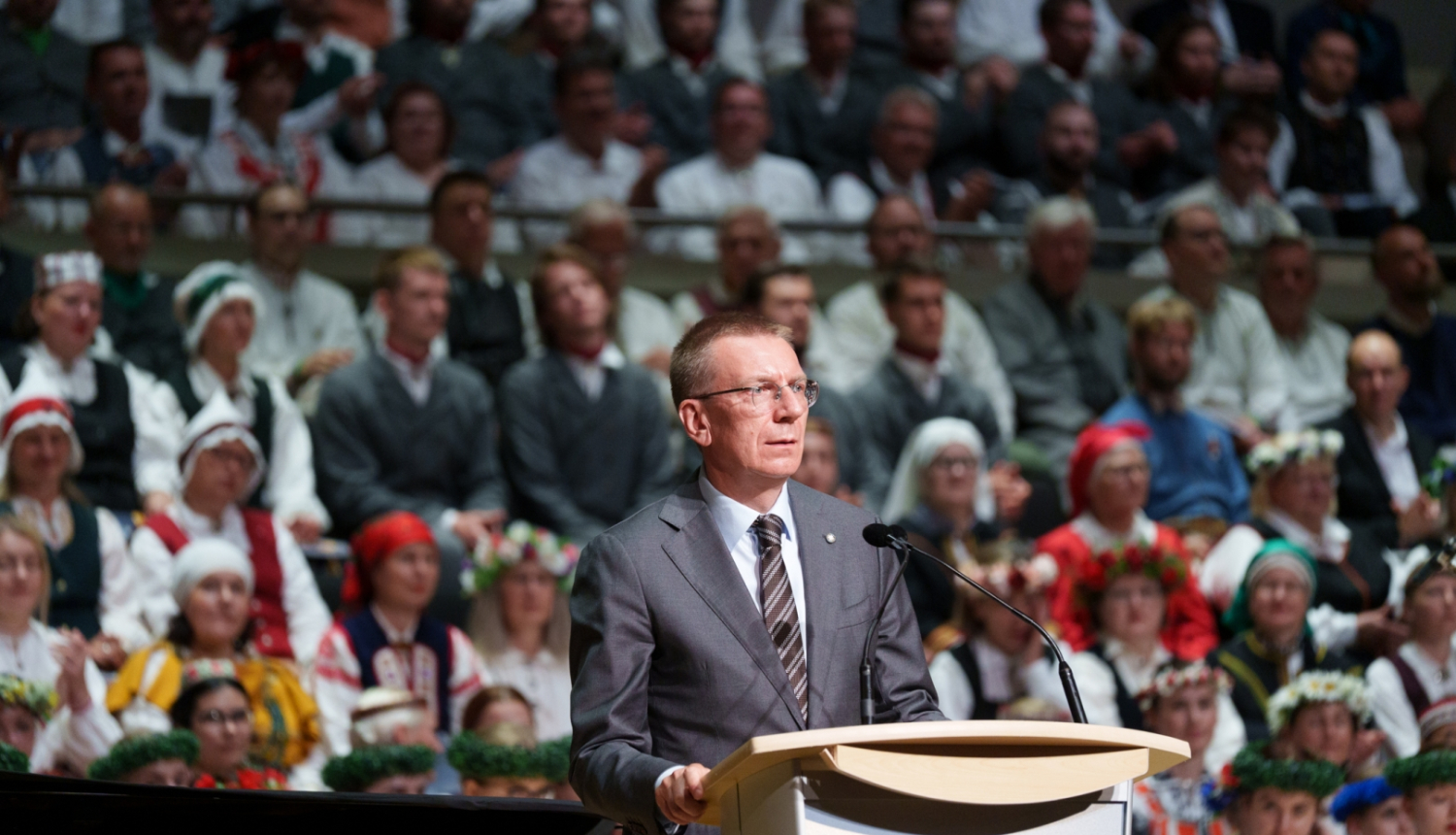 Valsts prezidenta Edgara Rinkēviča uzruna kopkoru koncertā XVI Latviešu Dziesmu un Deju svētkos Kanādā 