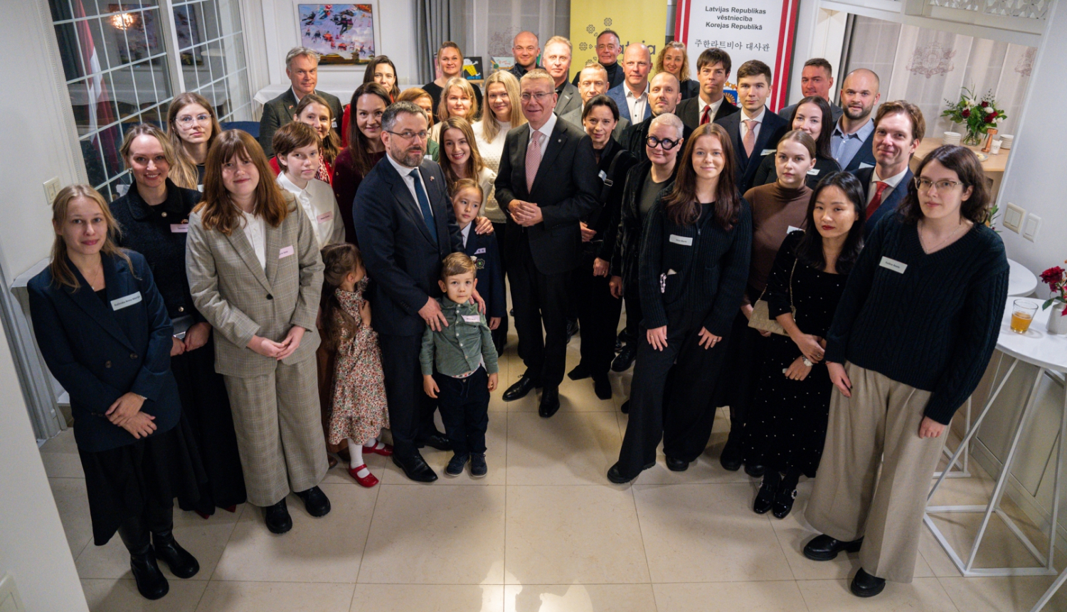 28.11.2024. Valsts prezidenta Edgara Rinkēviča tikšanās ar Korejas Republikā dzīvojošajiem tautiešiem.