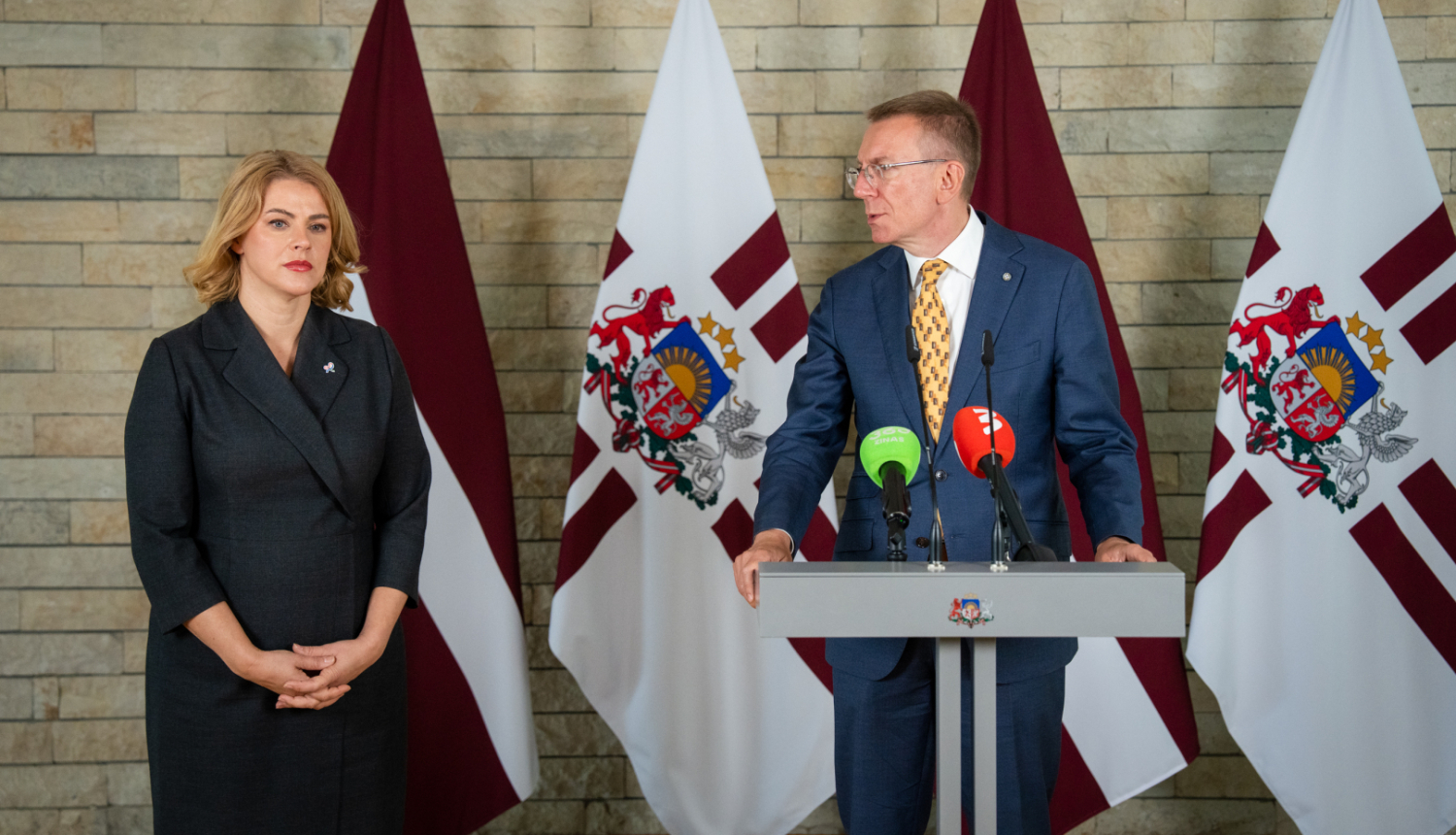 Valsts prezidenta un Ministru prezidentes preses konference