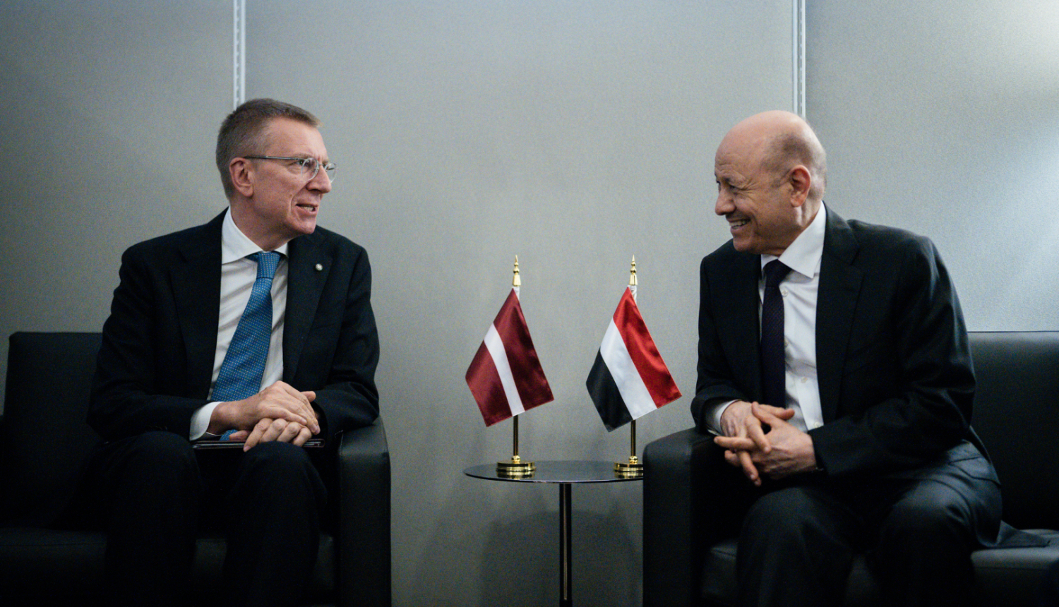 Valsts prezidenta Edgara Rinkēviča tikšanās ar Jemenas prezidenta vadības priekšsēdētāju Rašādu Muhammadu Alī al Alimi