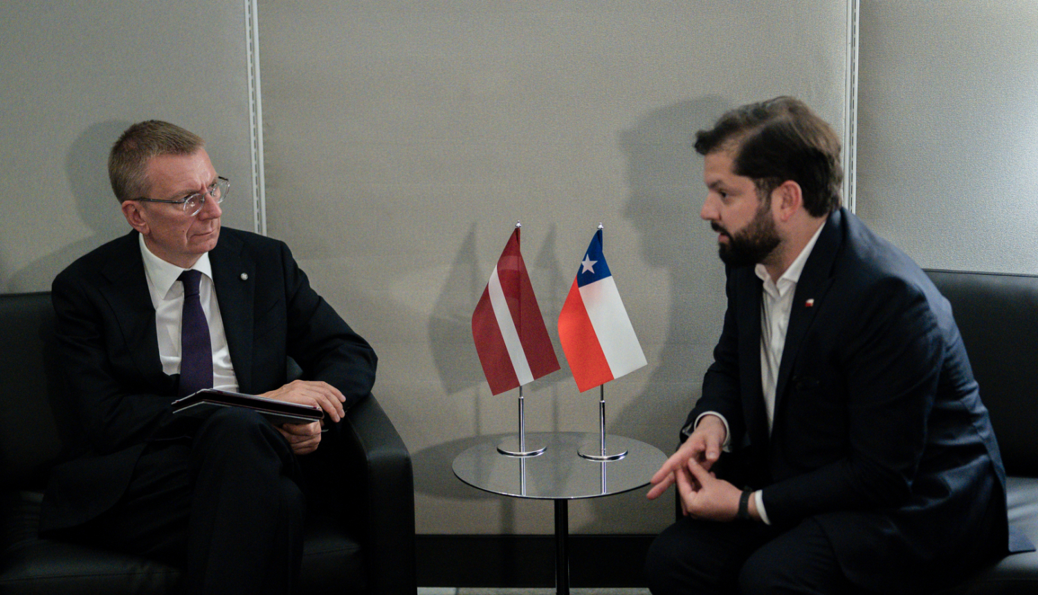 Valsts prezidenta Edgara Rinkēviča un Čīles prezidenta Gabriela Boriča-Fonta tikšanās