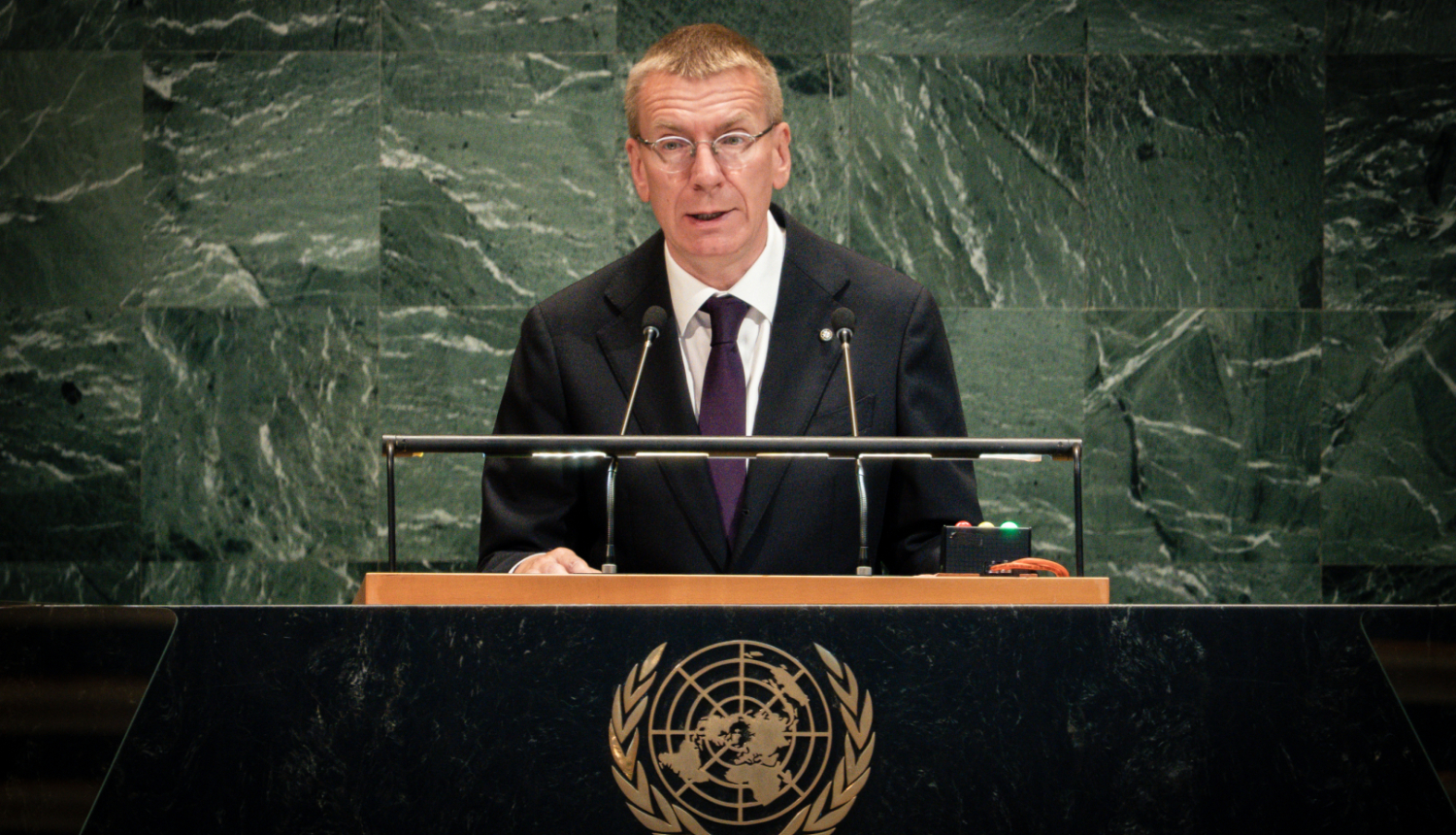 Valsts prezidenta Edgara Rinkēviča uzruna Apvienoto Nāciju Organizācijas Ģenerālās asamblejas 80. sesijā