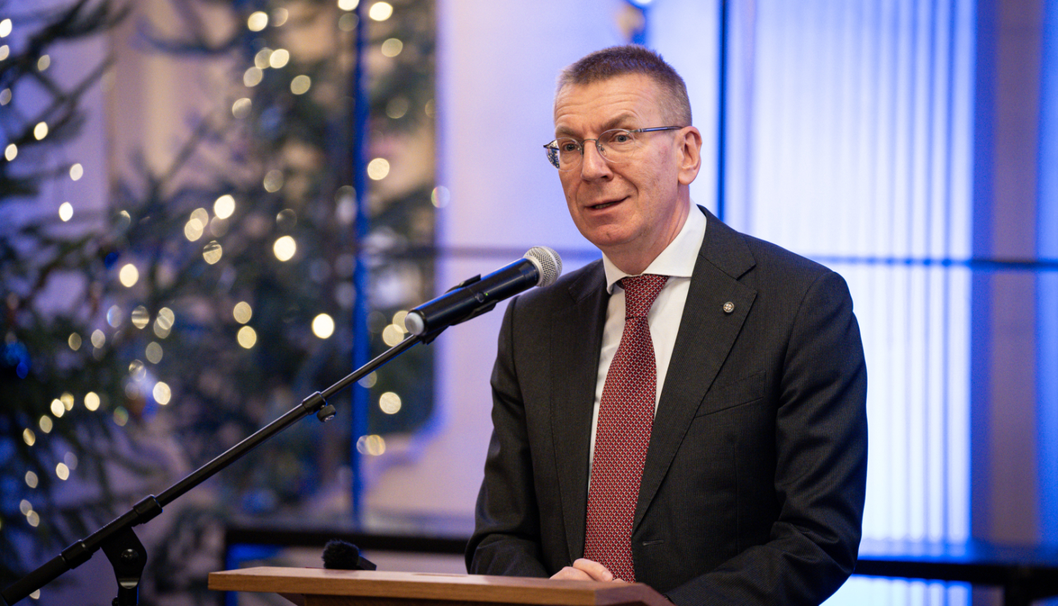 28.12.2025. Valsts prezidents Edgars Rinkēvičs sveic organizāciju “Daugavas Vanagi” 80 gadu jubilejā