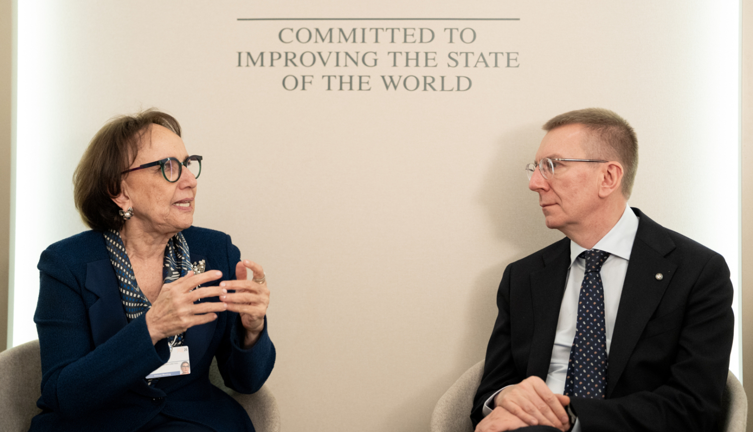 Valsts prezidenta Edgara Rinkēviča tikšanās ar ANO Tirdzniecības un attīstības komisāri Rebeku Grīnspenu