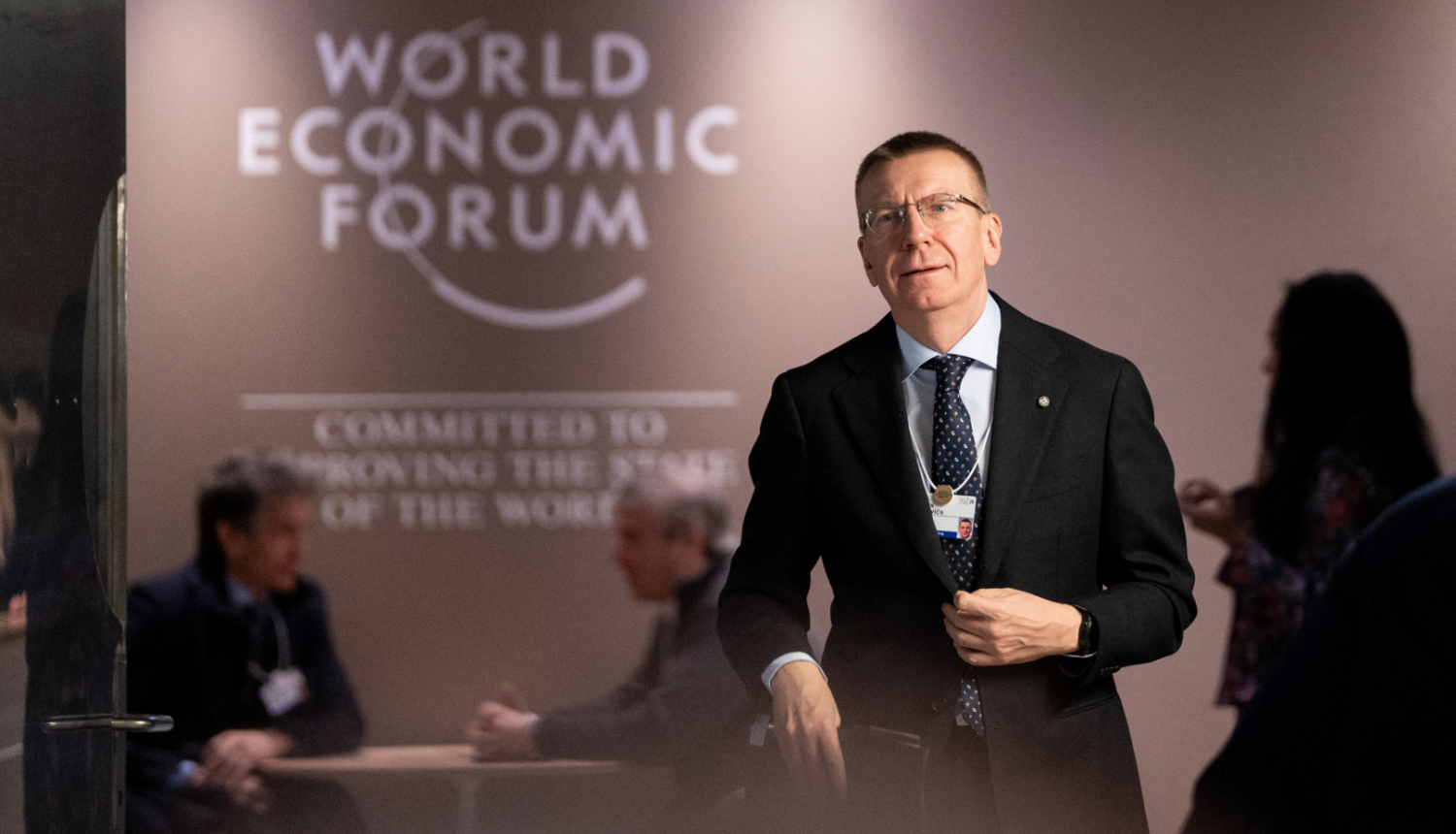 Valsts prezidents Edgars Rinkēvičs Pasaules Ekonomikas forumā Davosā 