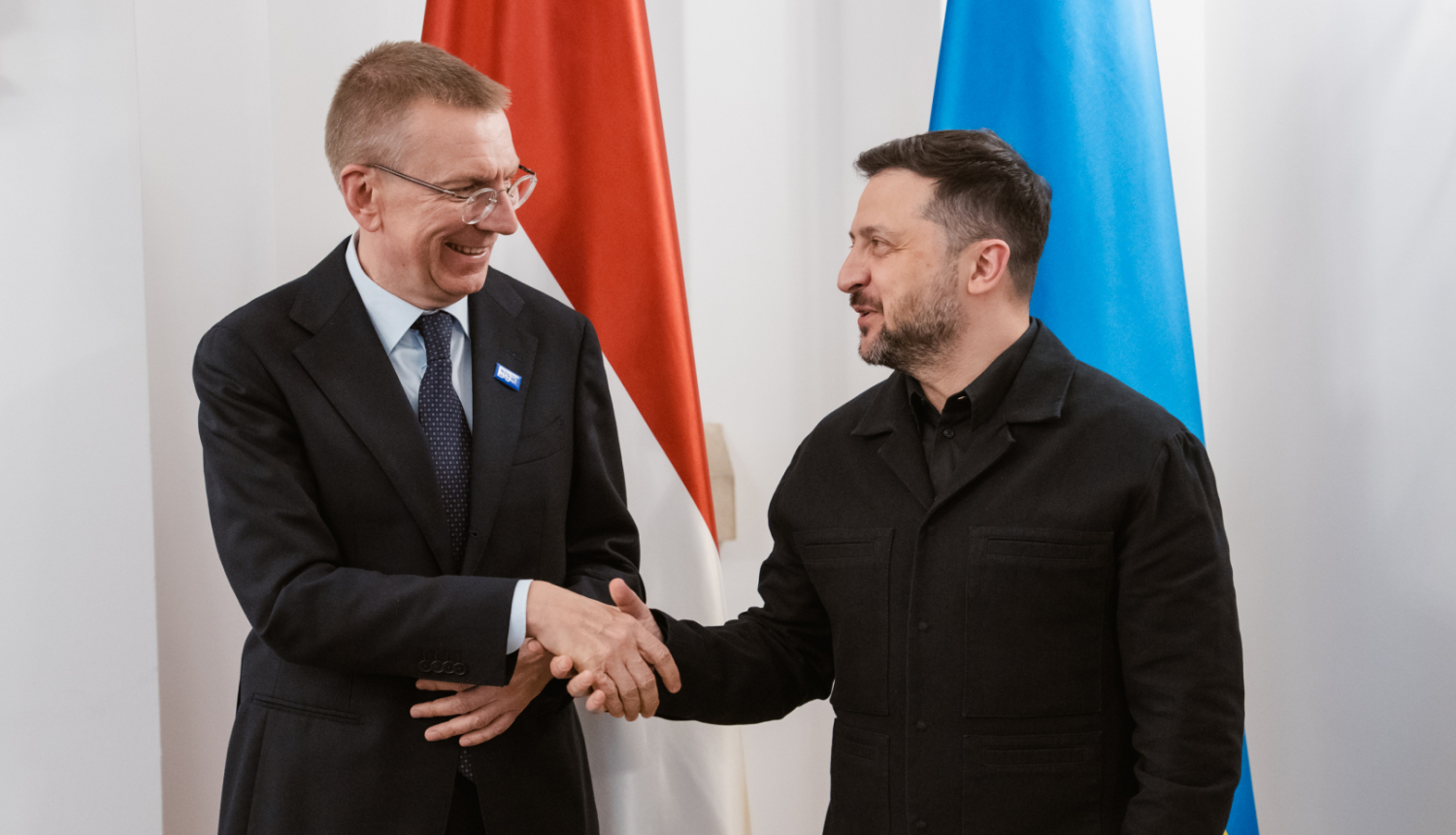 Valsts prezidents Edgars Rinkēvičs tikās ar Ukrainas prezidentu Volodimiru Zelenski 