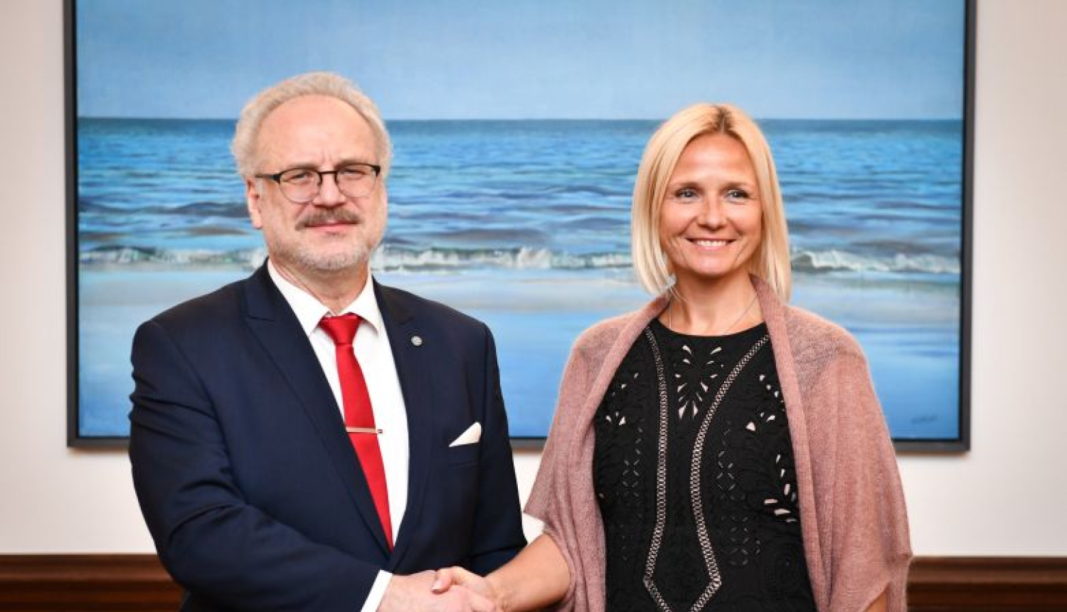 Valsts prezidents tiekas ar FKTK priekšsēdētāju Santu Purgaili