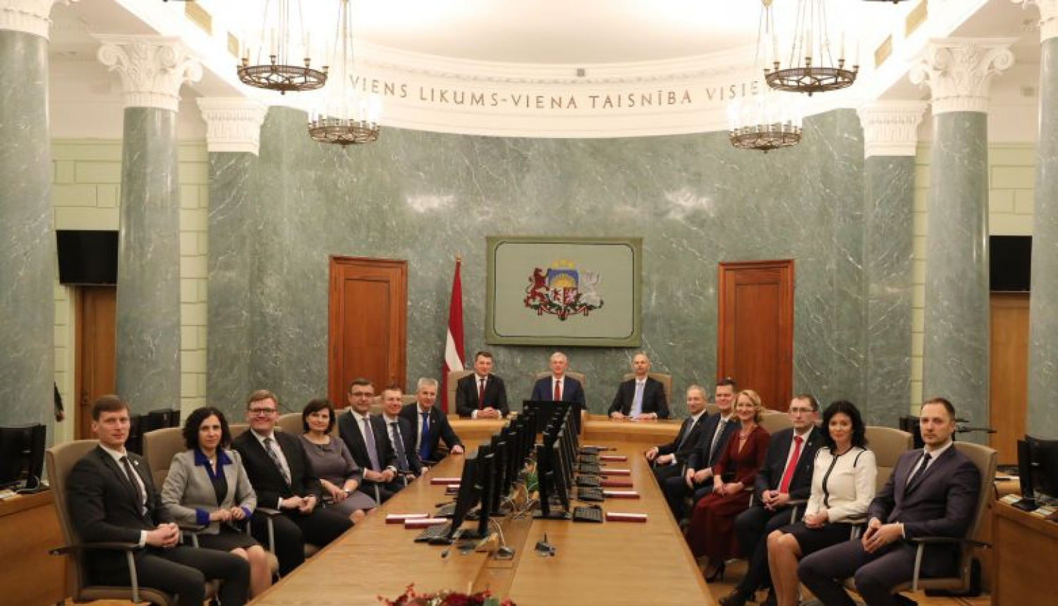 Valsts prezidenta Raimonda Vējoņa uzruna jaunā Ministru kabineta svinīgajā sēdē