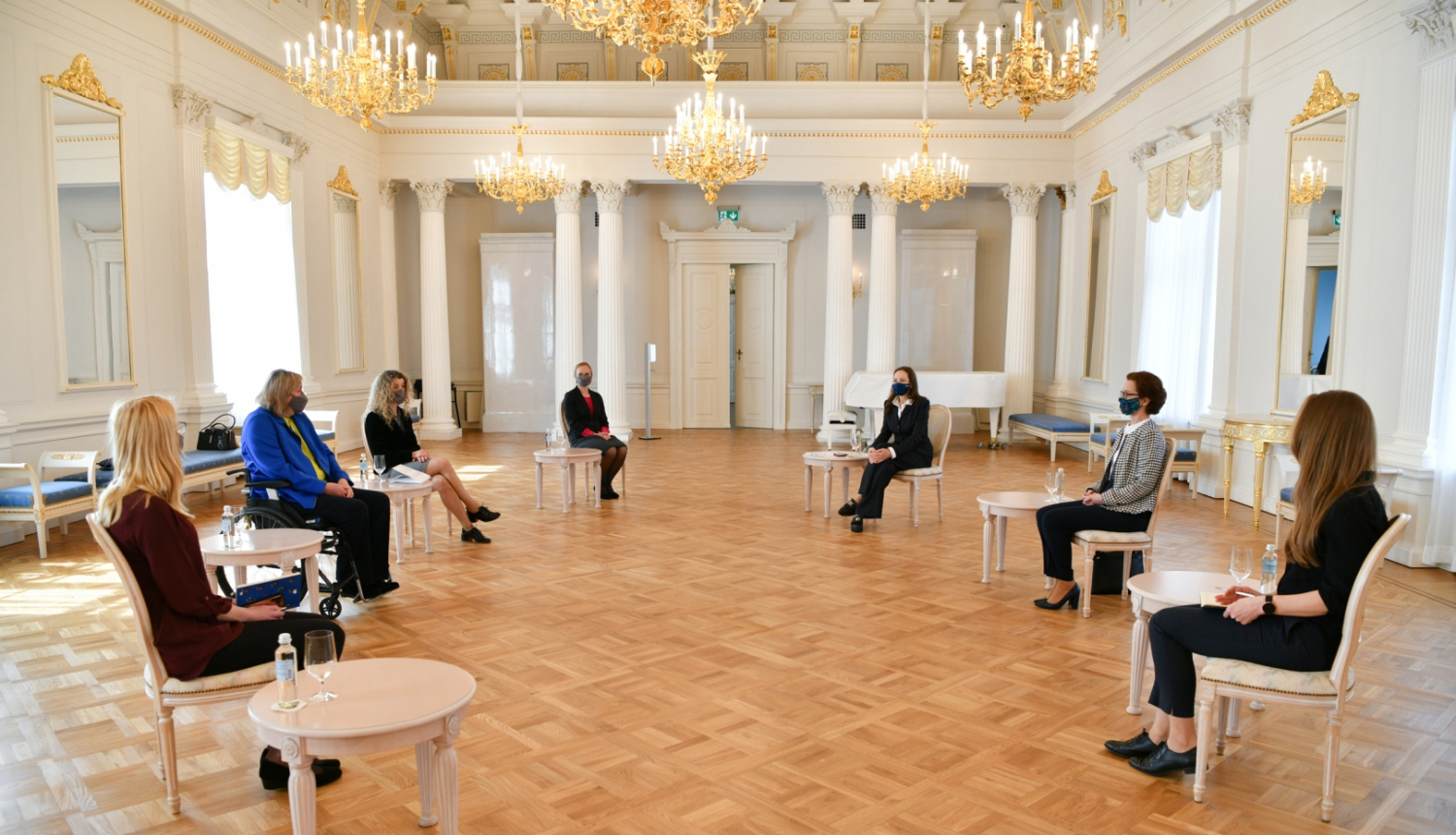 Andra Levite Rīgas pils Baltajā zālē tiekas ar Latvijas Paralimpisko komiteju