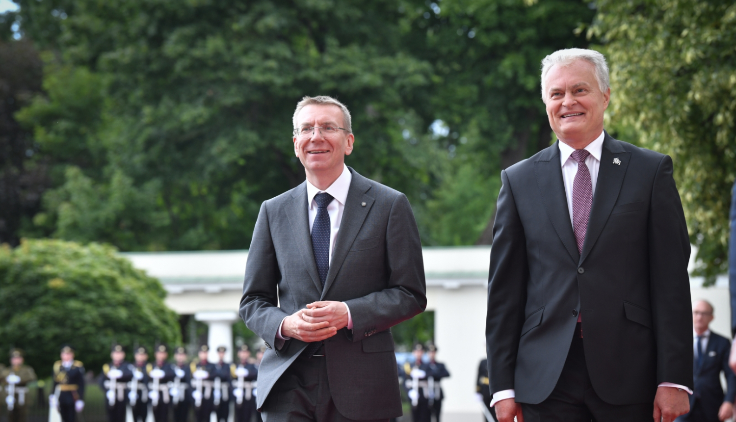 Edgars Rinkēvičs un Gitanas Nausēda