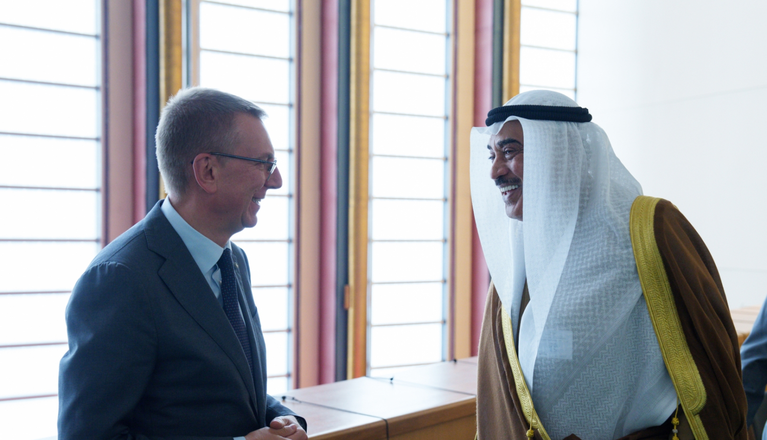 24.09.2024. Valsts prezidenta Edgara Rinkēviča tikšanās ar Kuveitas kroņprinci