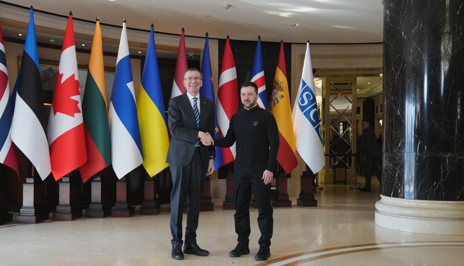 Valsts prezidents Edgars Rinkēvičs darba vizītē Ukrainā