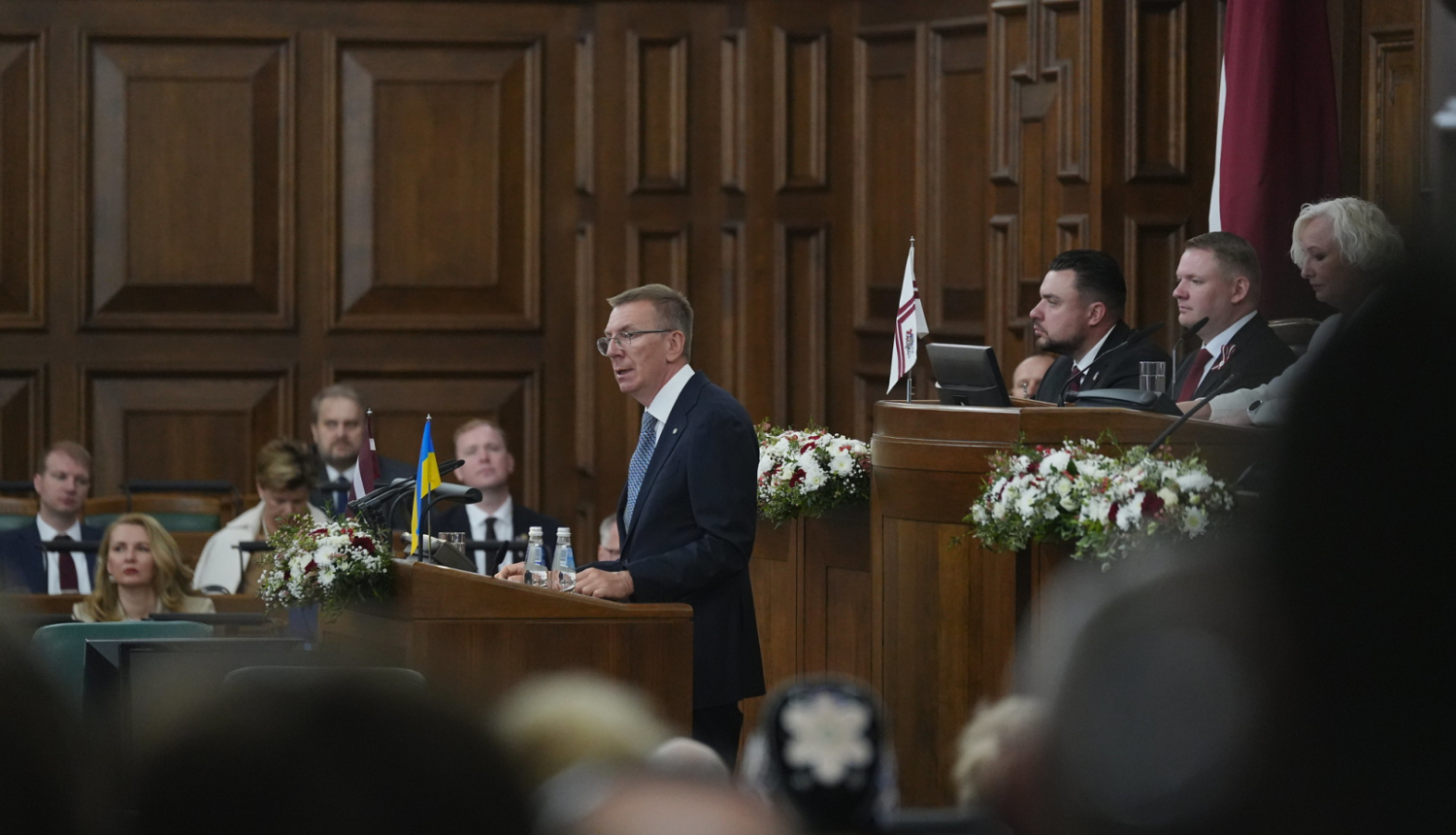 04.05.2025. Valsts prezidenta Edgara Rinkēviča dalība Saeimas svinīgajā sēdē