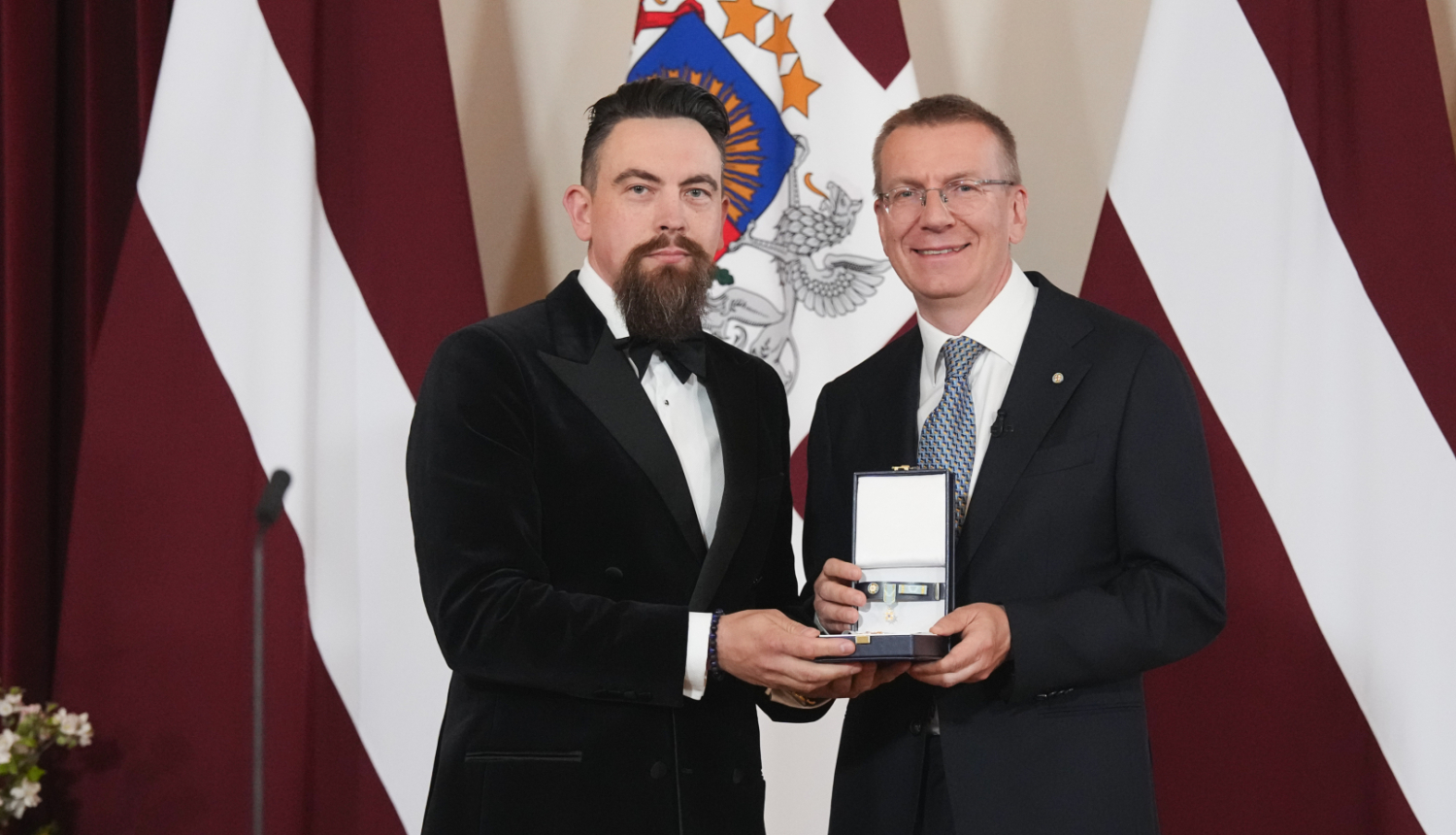 04.05.2025. Latvijas valsts augstāko apbalvojumu – Triju Zvaigžņu ordeņa, Viestura ordeņa un Atzinības krusta – pasniegšanas svinīgā ceremonija