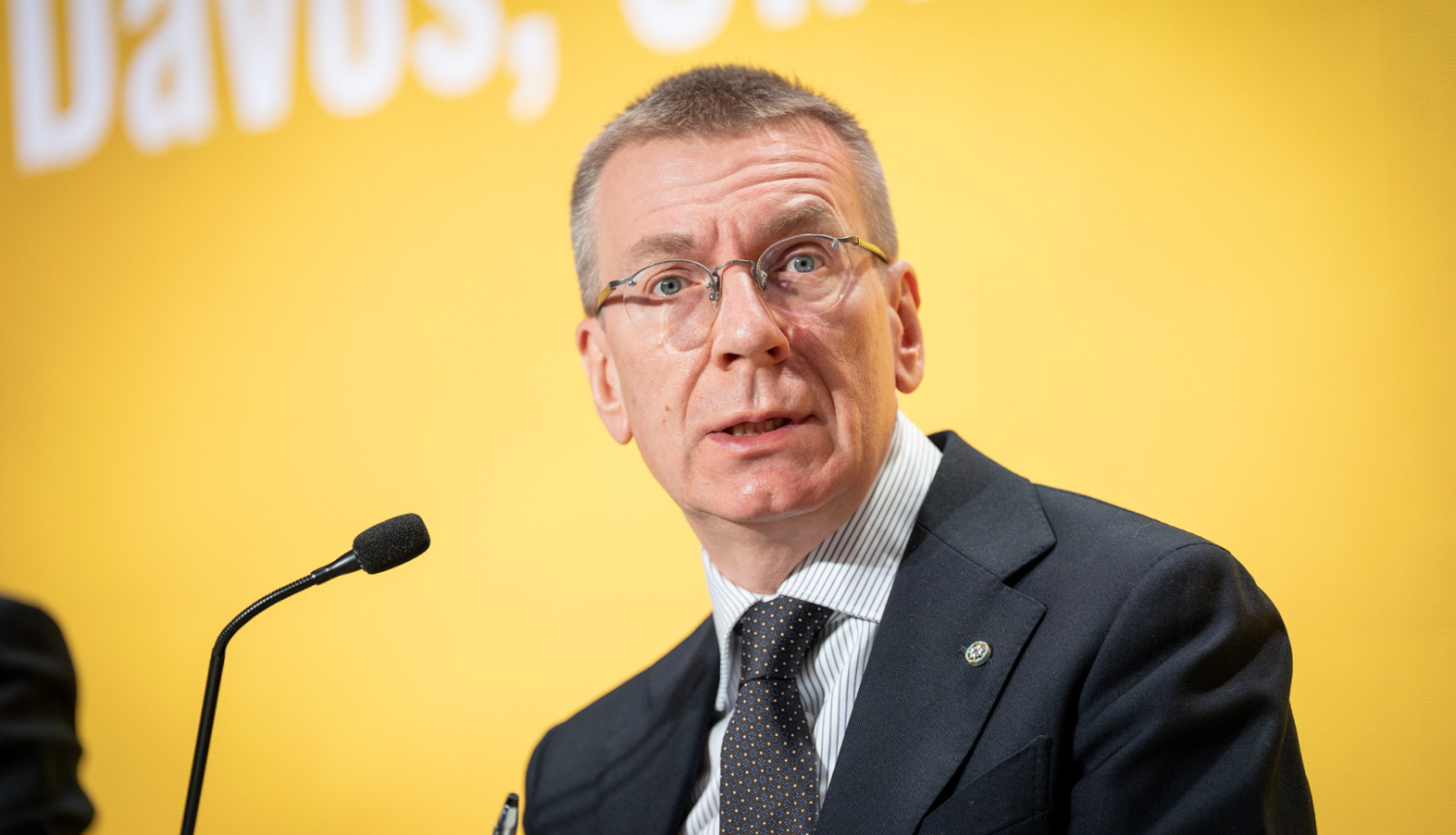 Valsts prezidents Edgars Rinkēvičs Pasaules Ekonomikas foruma Davosā