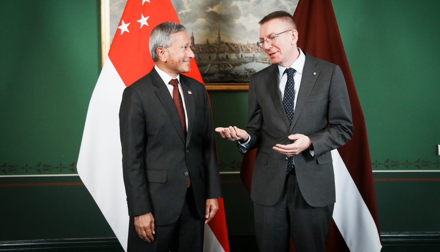 Valsts prezidenta Edgara Rinkēviča tikšanās ar Singapūras ārlietu ministru Vivianu Balakrišnanu