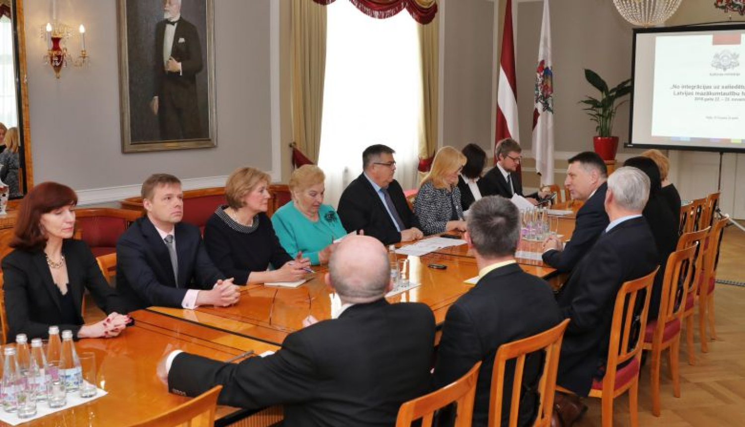 Valsts prezidents tiekas ar Mazākumtautību konsultatīvās padomes pārstāvjiem