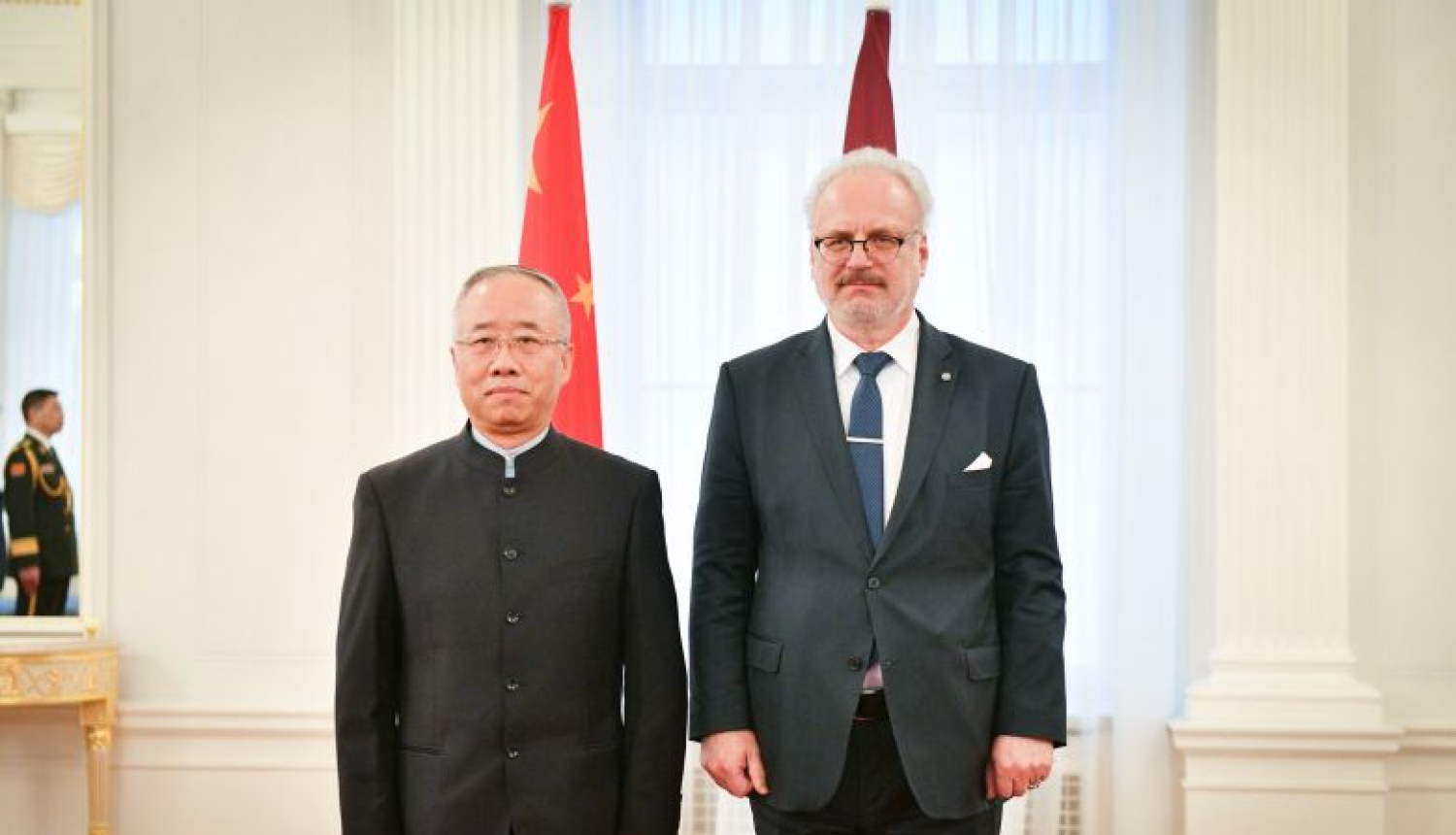 Valsts prezidents akreditē Ķīnas Tautas Republikas ārkārtējo un pilnvaroto vēstnieku Latvijā