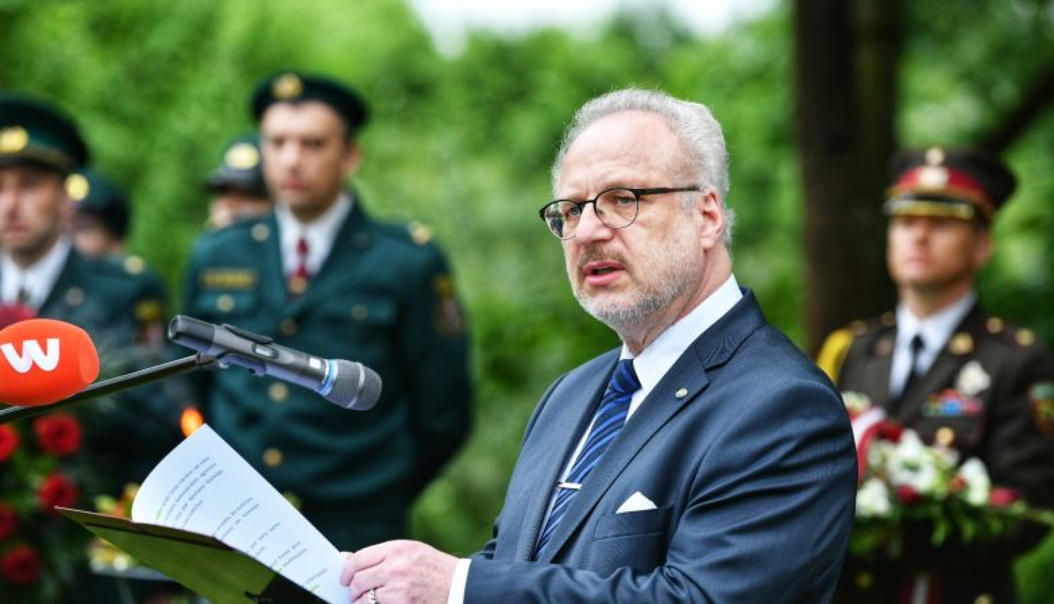 Valsts prezidenta Egila Levita uzruna Masļenku traģēdijas 80. gadadienas piemiņas pasākumā Baltinavā