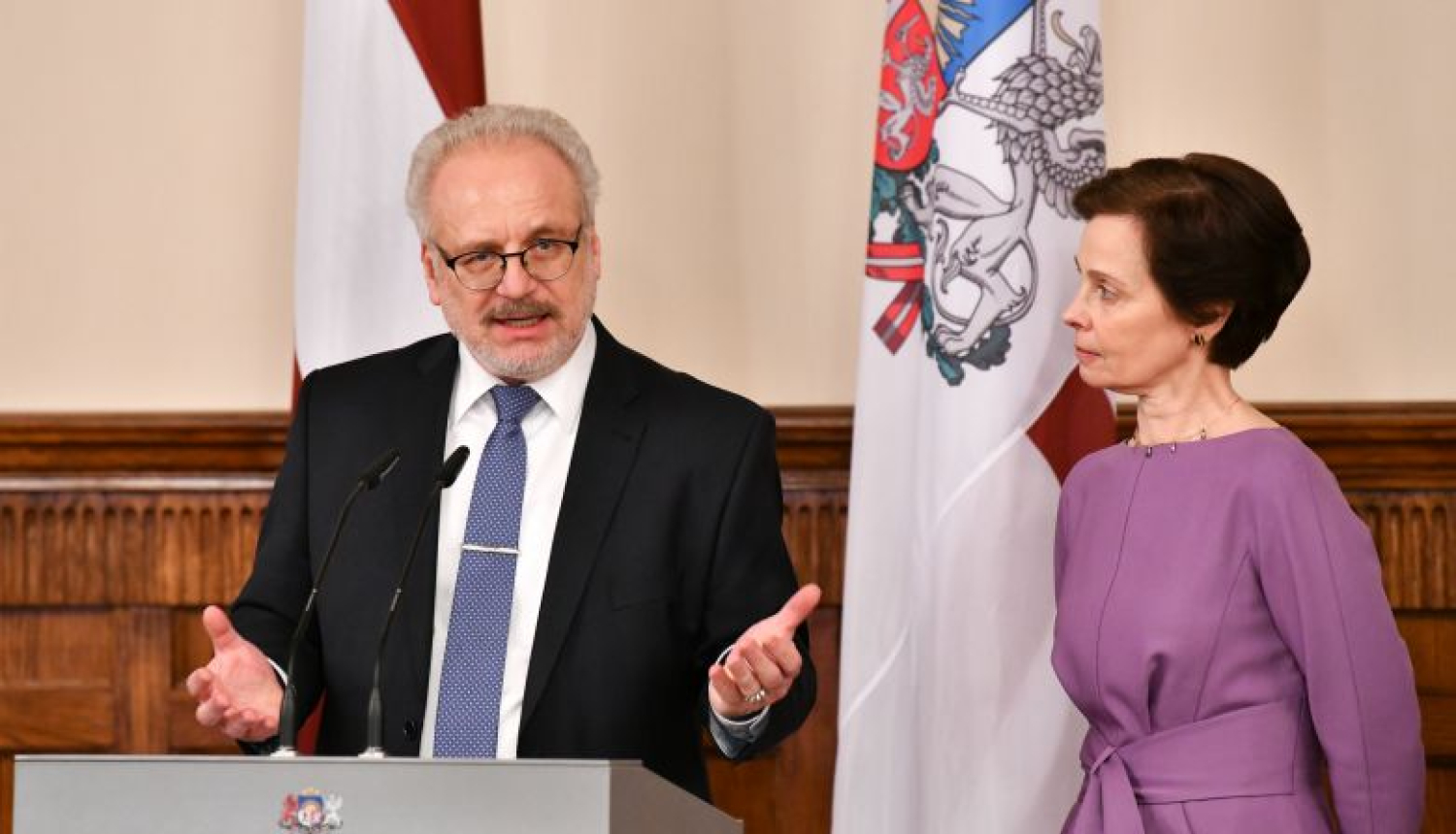 Valsts prezidenta Egila Levita uzruna akcijas “Meklējam sirdsmāsiņu” noslēguma pasākumā