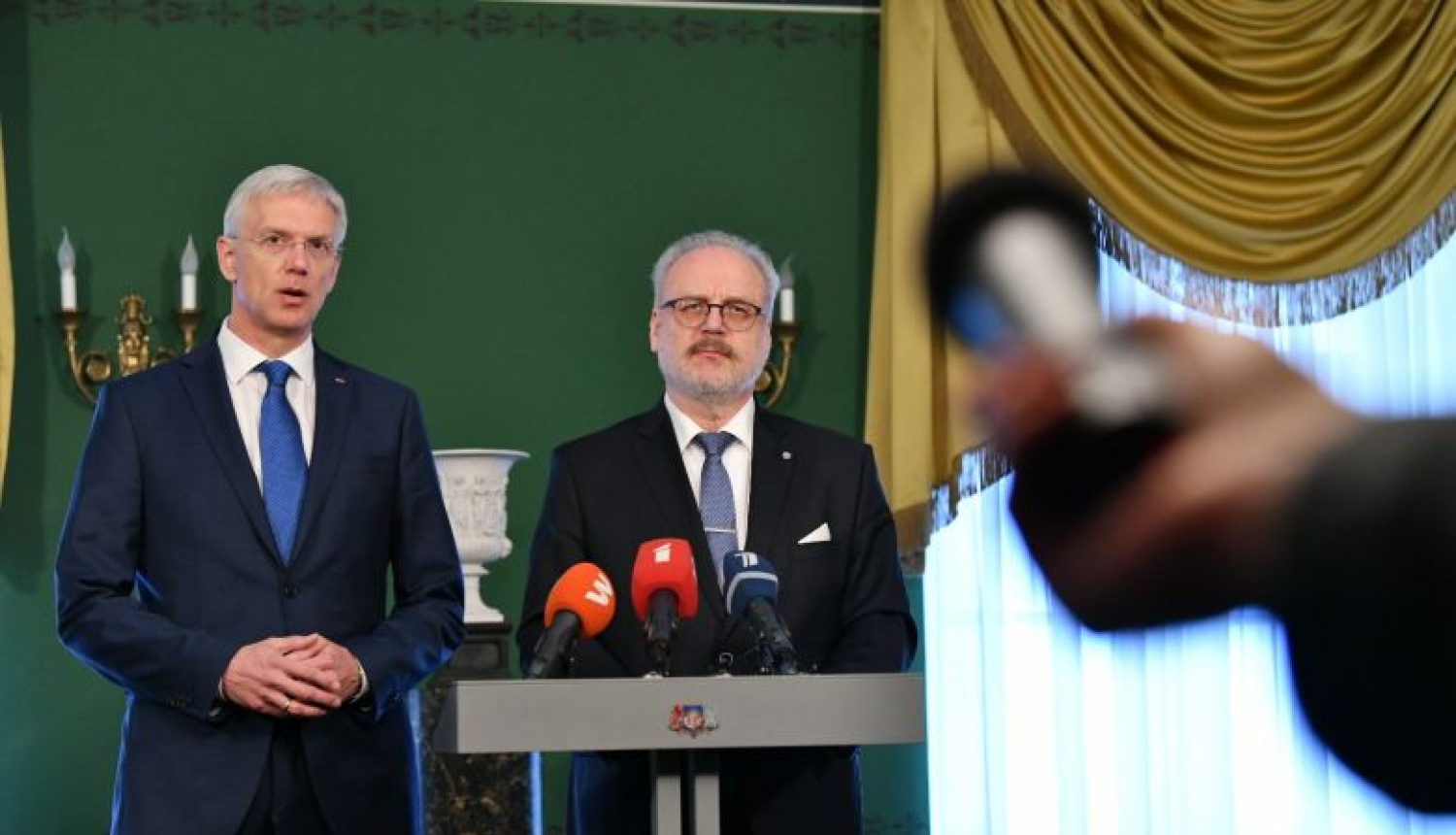 Valsts prezidenta Egila Levita un Ministru prezidenta Krišjāņa Kariņa paziņojums medijiem par tālāko rīcību Kristīnes Misānes lietā