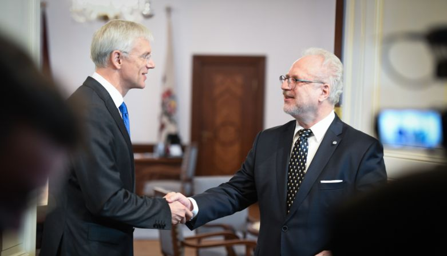 Valsts prezidenta Egila Levita tikšanās ar Ministru prezidentu Krišjāni Kariņu