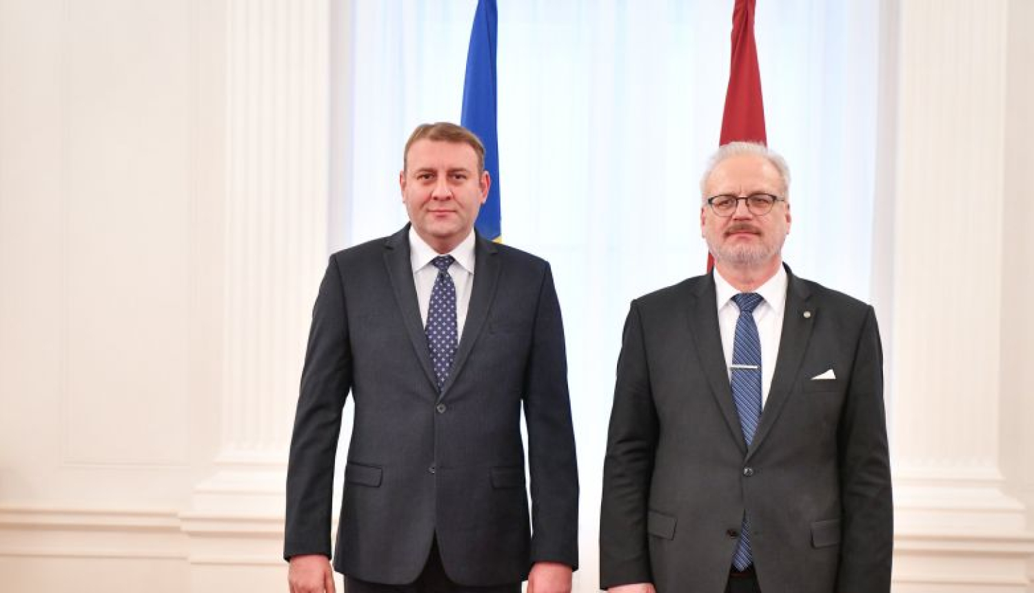 Valsts prezidents akreditē Rumānijas ārkārtējo un pilnvaroto vēstnieku Latvijā