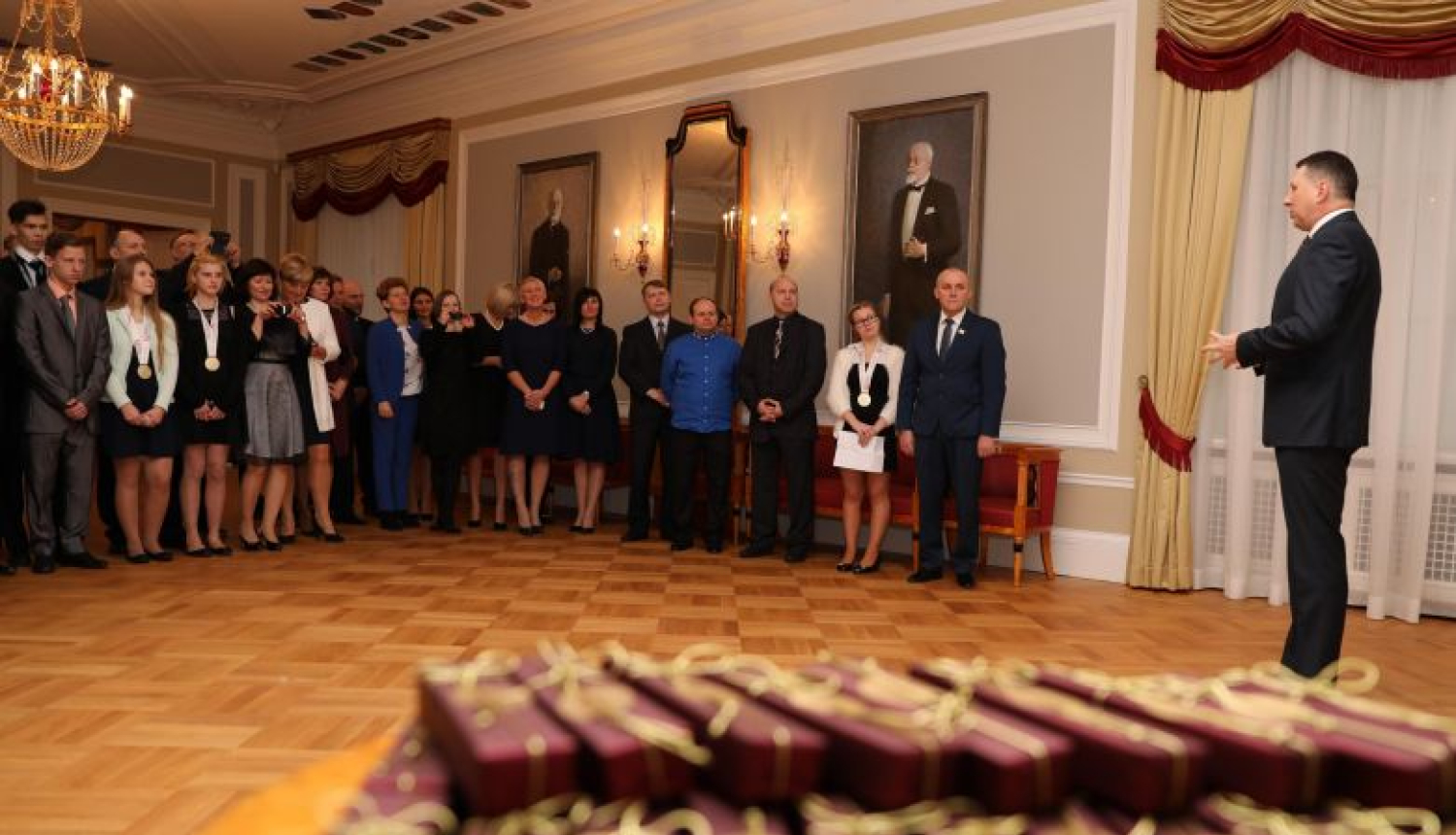 Valsts prezidents Rīgas pilī tiekas ar Latvijas Speciālās Olimpiādes sportistiem