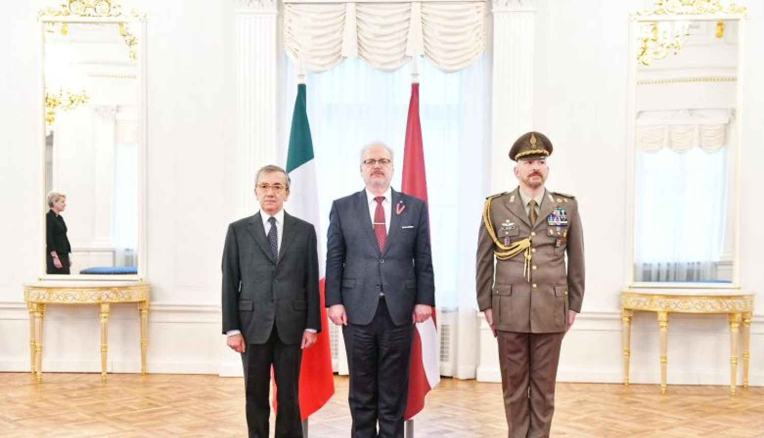 Valsts prezidents akreditē Itālijas Republikas ārkārtējo un pilnvaroto vēstnieku Latvijā