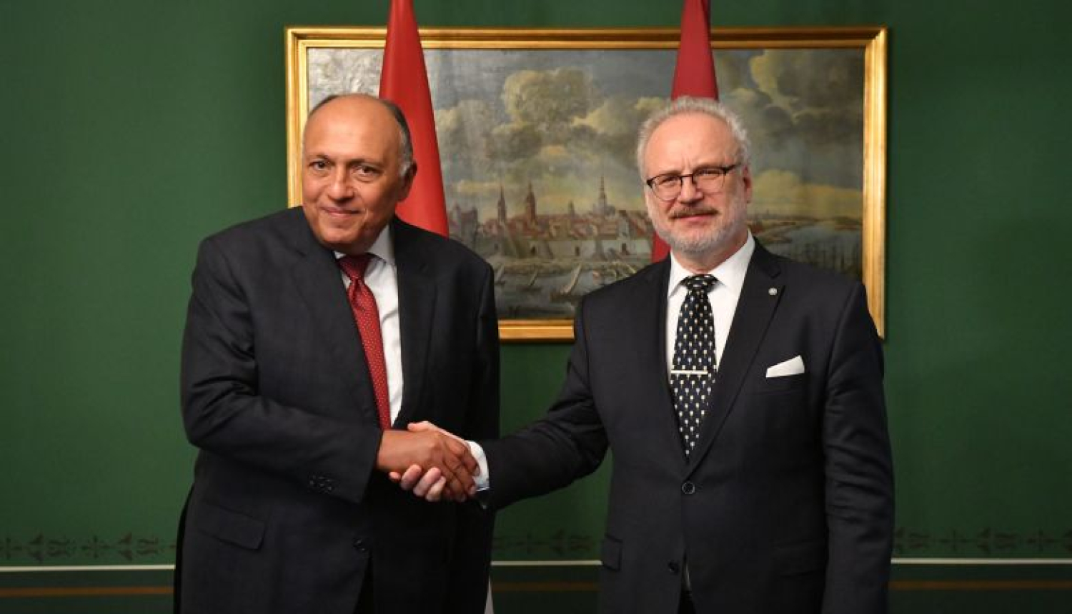 Valsts prezidents tiekas ar Ēģiptes ārlietu ministru Samehu Šukriju