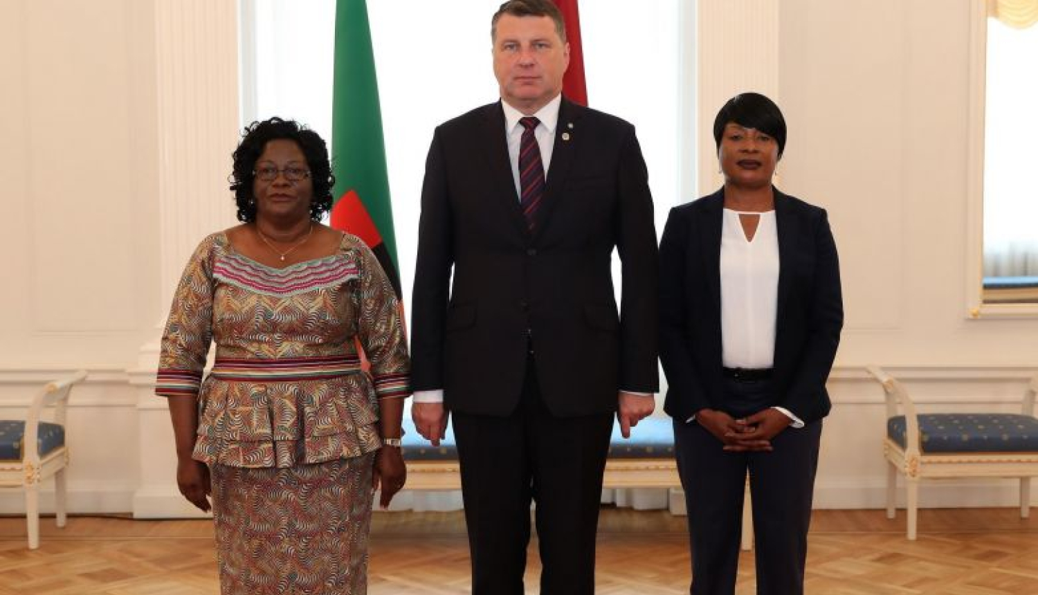 Valsts prezidents akreditē Kubas, Peru un Zambijas vēstniekus