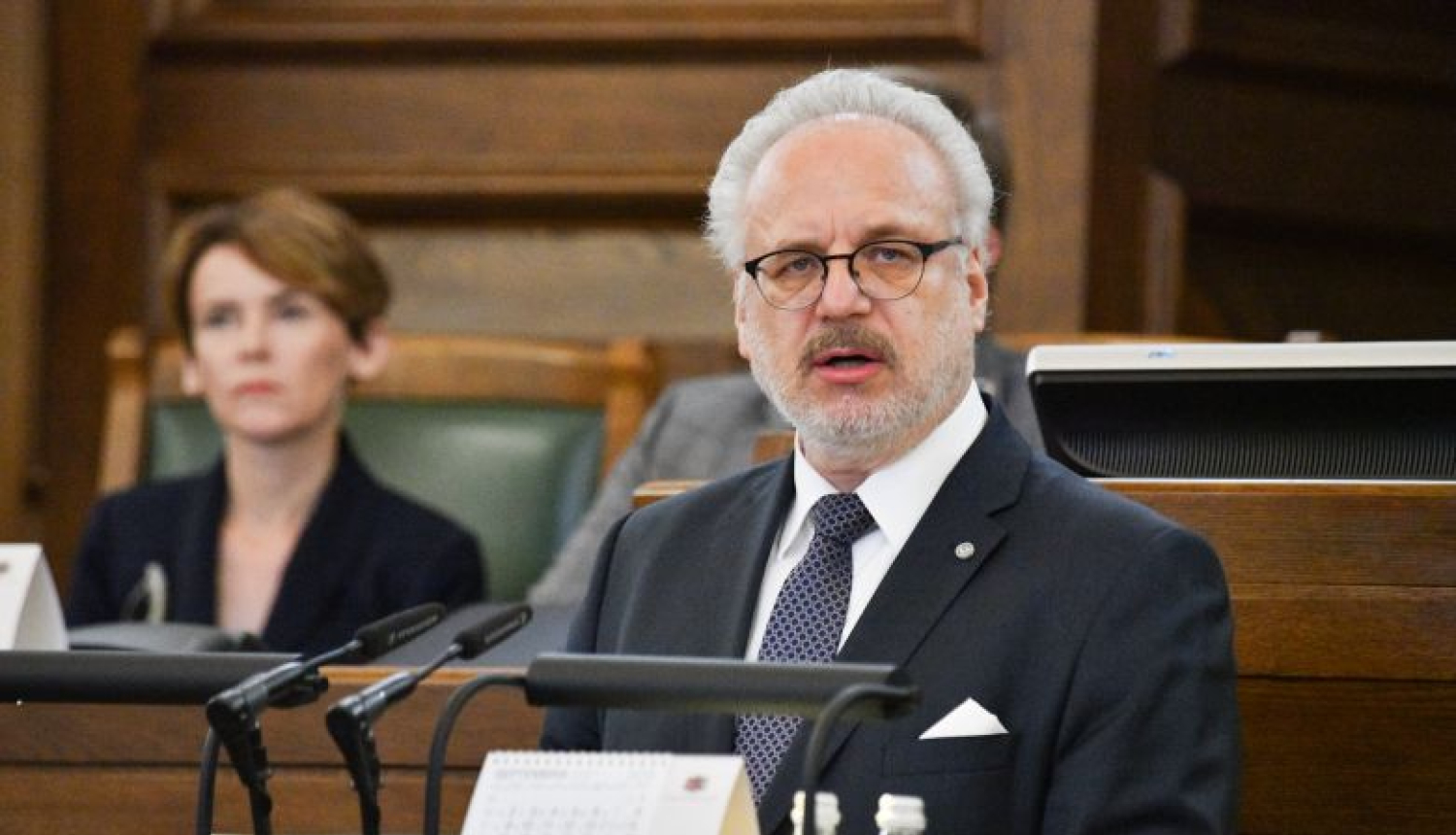 Valsts prezidenta Egila Levita uzruna Saeimas 2019. gada rudens sesijas atklāšanā