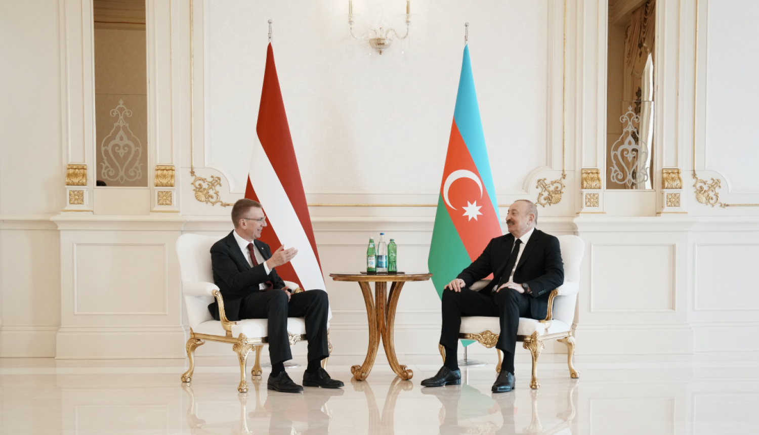 Valsts prezidenta Edgara Rinkēviča tikšanās ar Azerbaidžānas prezidentu Ilhamu Alijevu