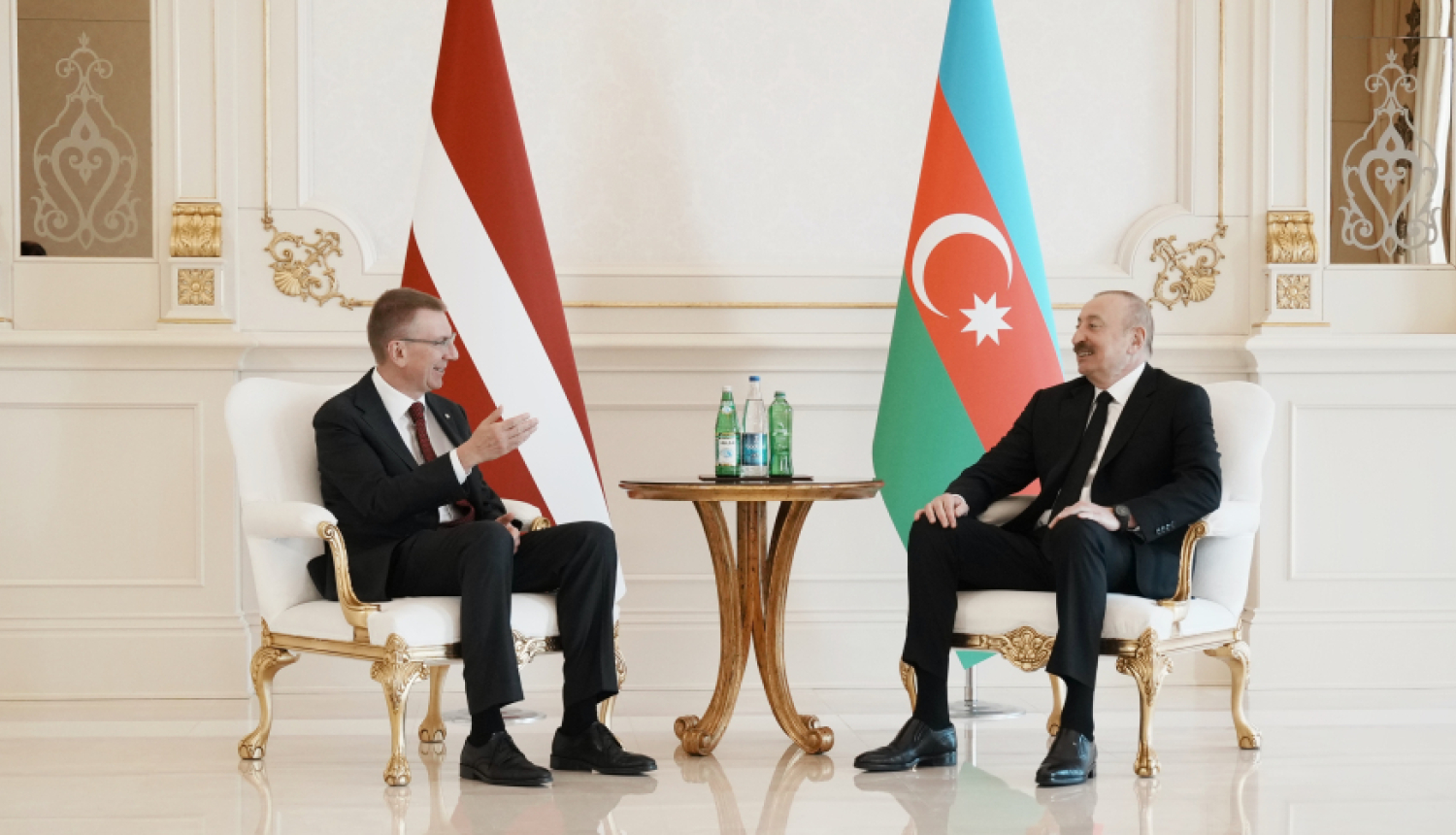 Valsts prezidenta Edgara Rinkēviča tikšanās ar Azerbaidžānas prezidentu Ilhamu Alijevu
