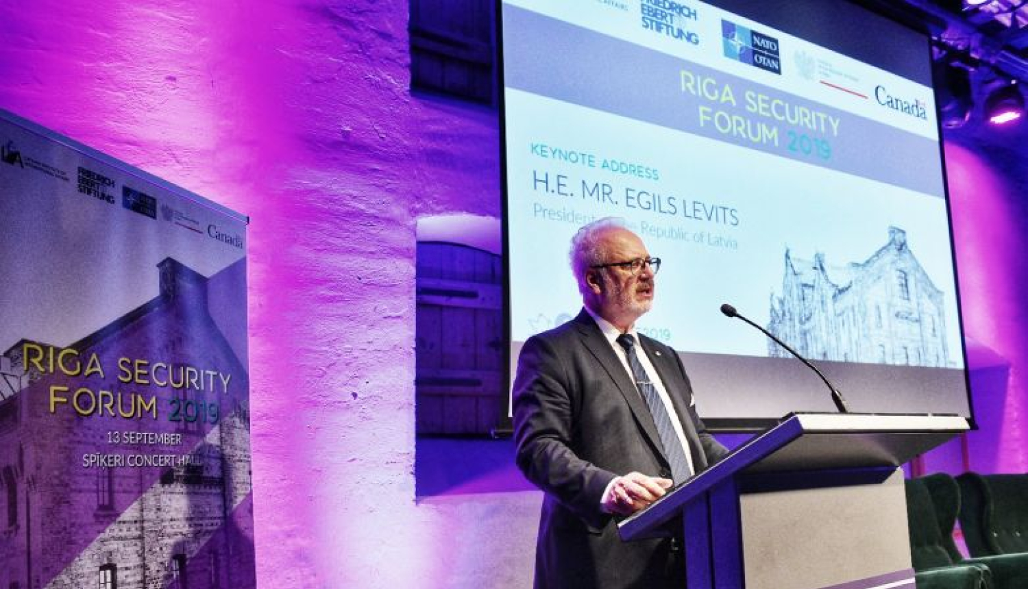 Valsts prezidenta Egila Levita uzruna Rīgas drošības forumā