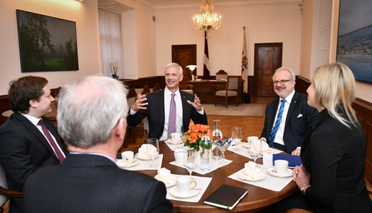 Valsts prezidenta Egila Levita tikšanās ar Ministru prezidentu Krišjāni Kariņu